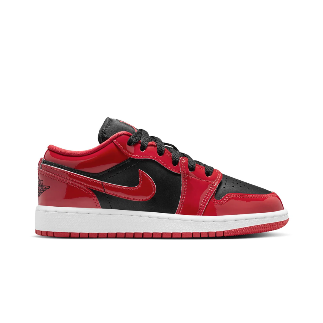 Jordan 1 Low SE Patent Bred Toe (GS)