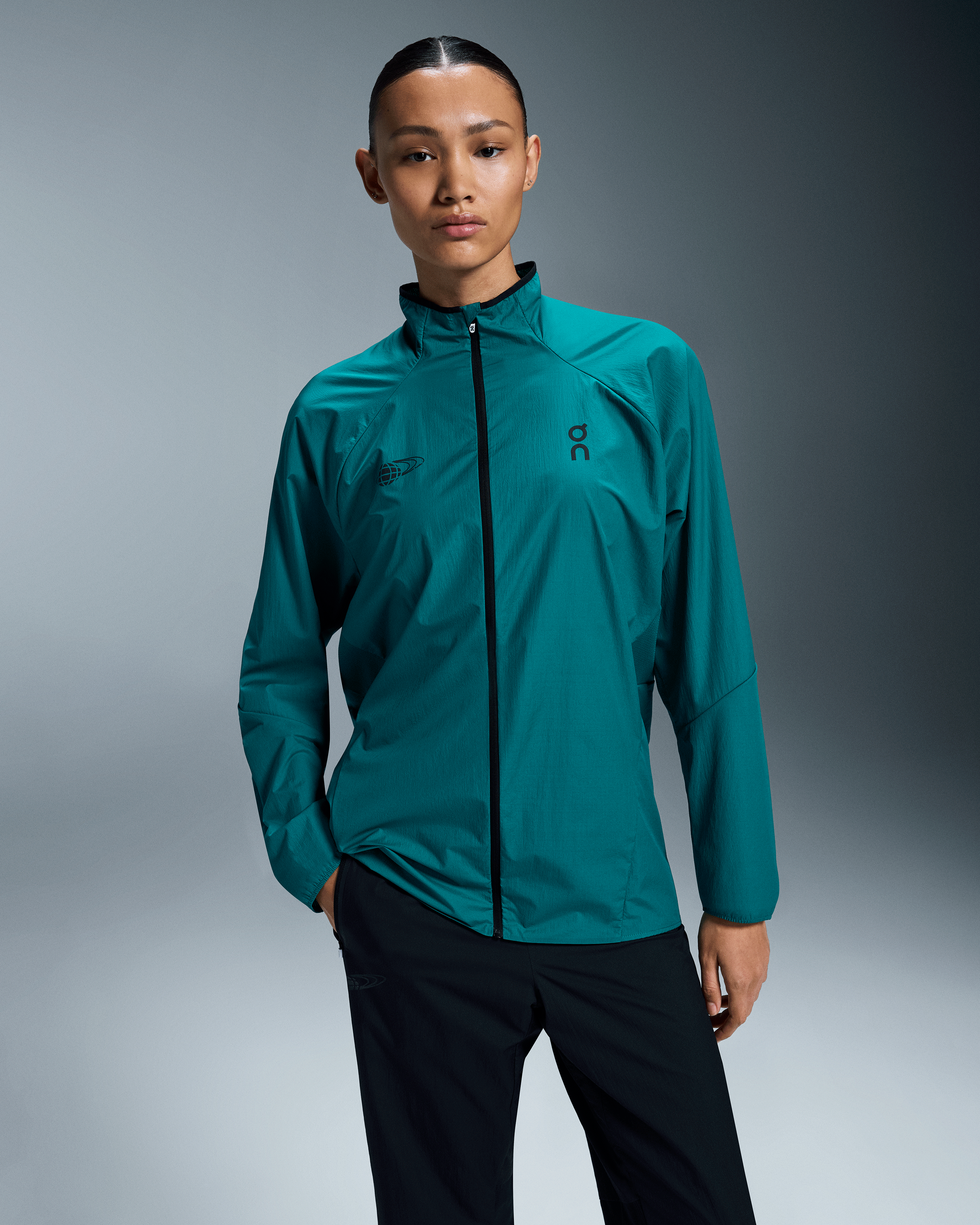 On Track Jacket Beams Evergreen