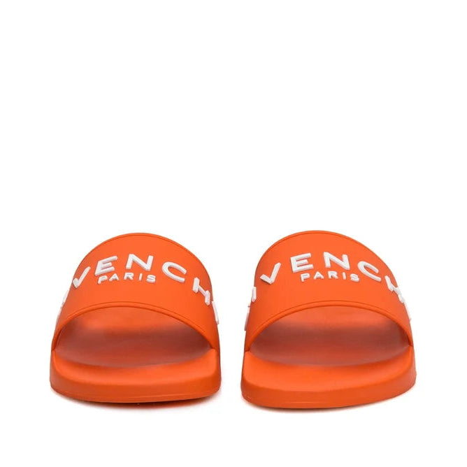 GIVENCHY POOL SLIDES BRIGHT ORANGE