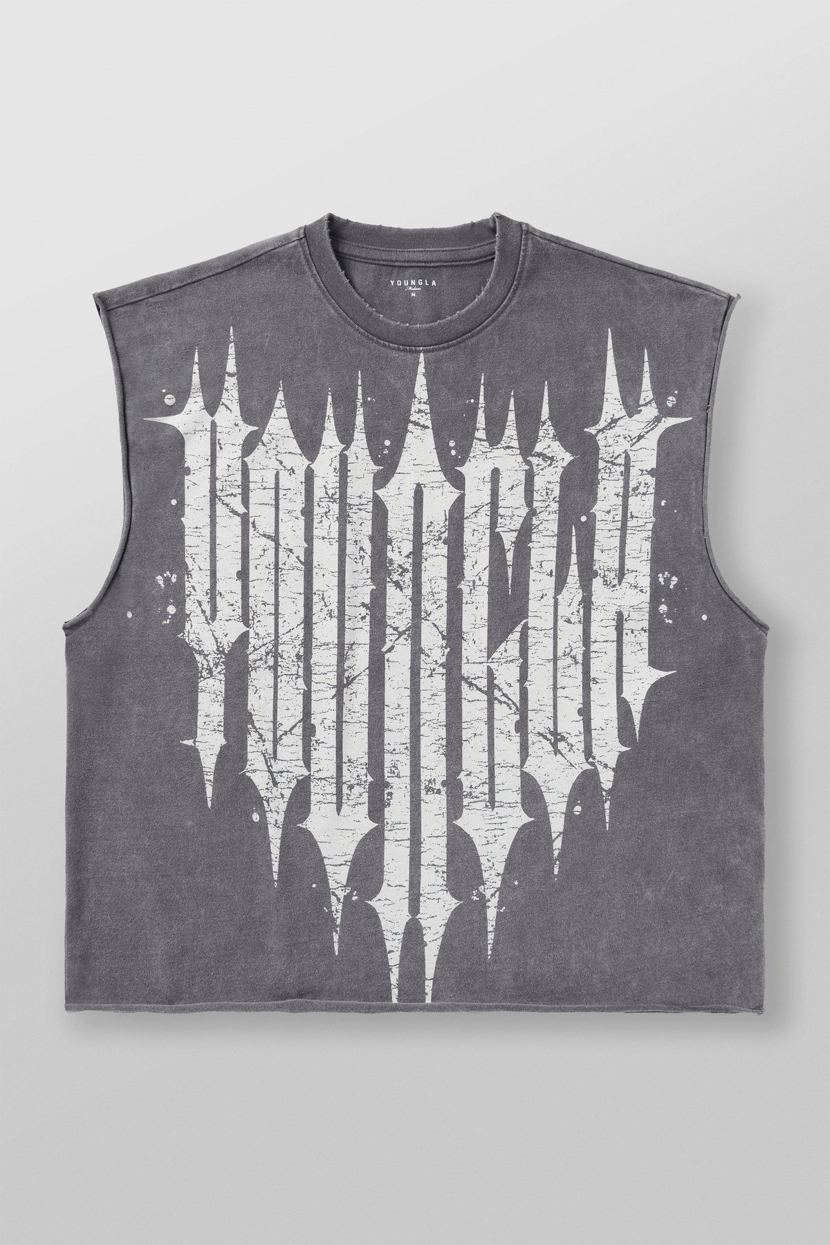 3021 - Revenge Crop Cut-Offs Grey Wash