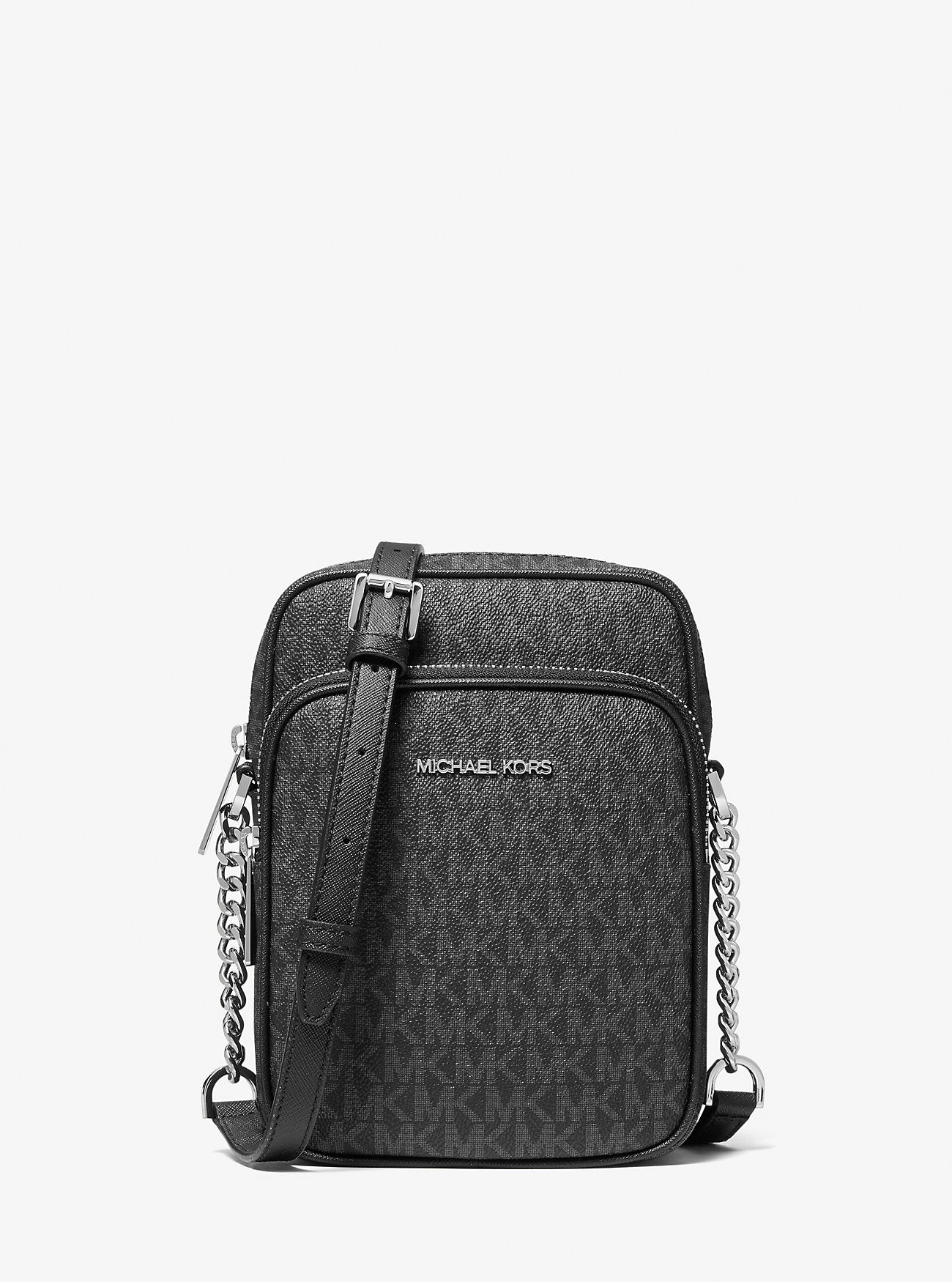 Jet Set Travel Medium Logo Crossbody Bag Black Black