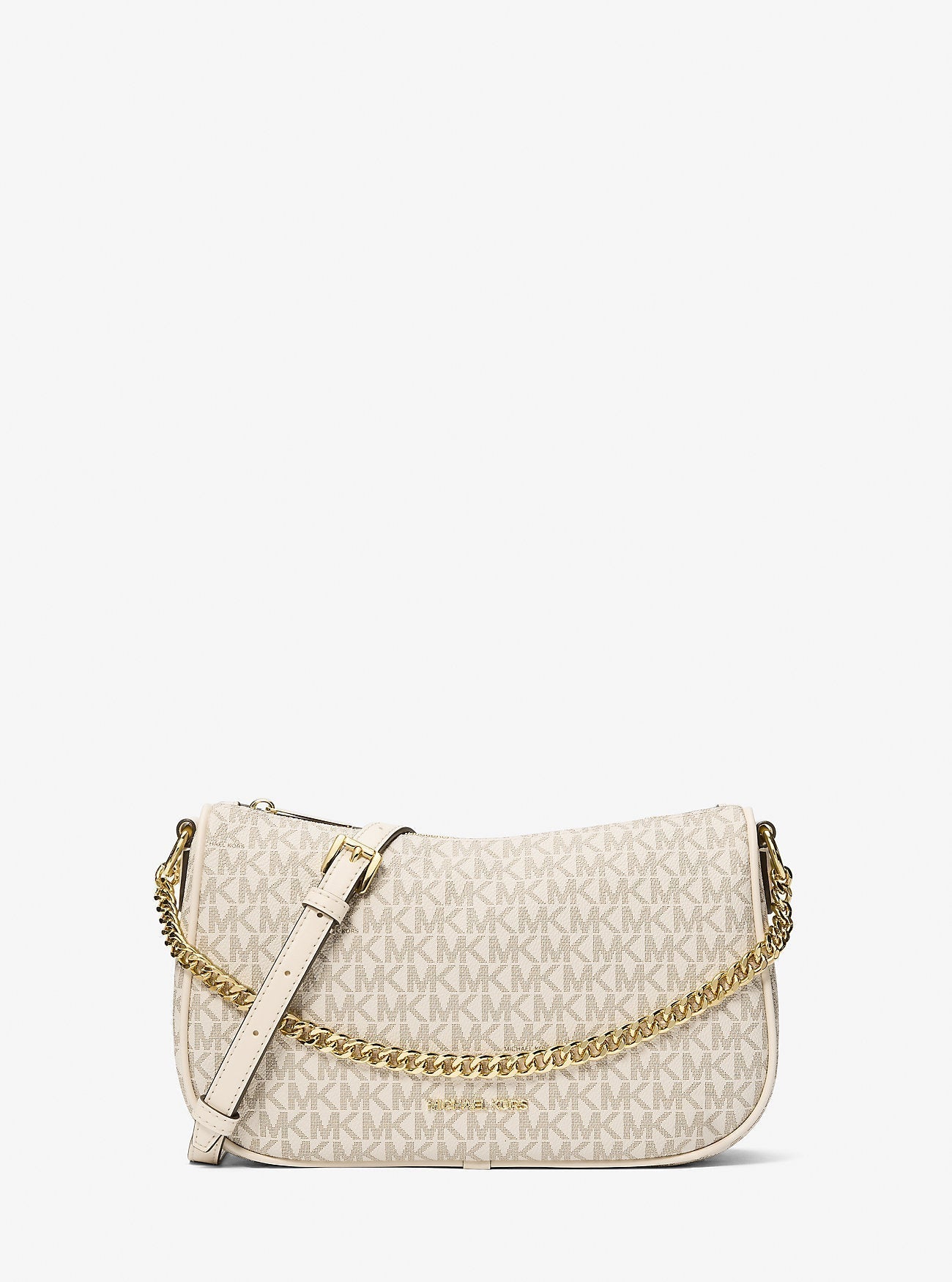 Michael Kors Carmela Medium Signature Logo Convertible Crossbody Bag Lt Crm Multi