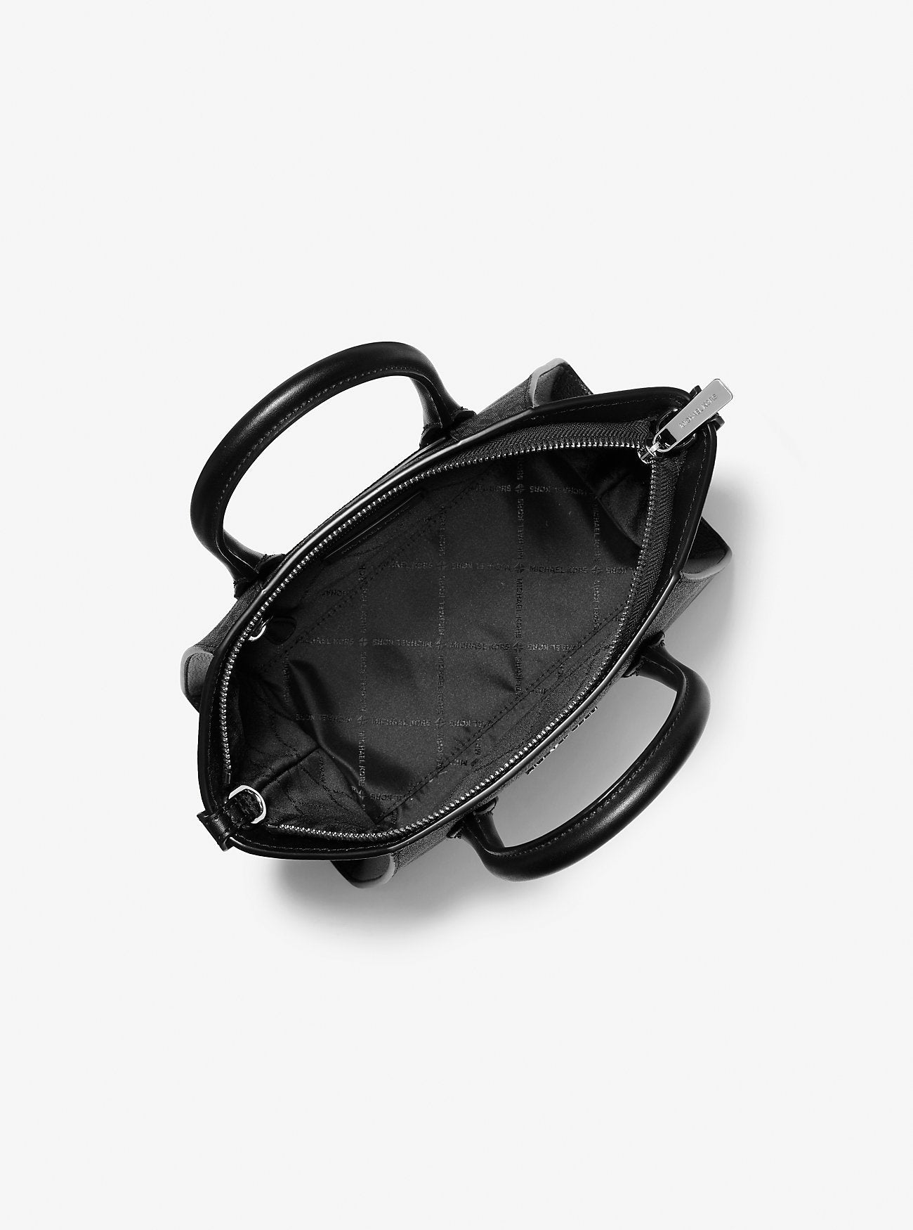 Michael Kors Avril Small Signature Logo Satchel Black