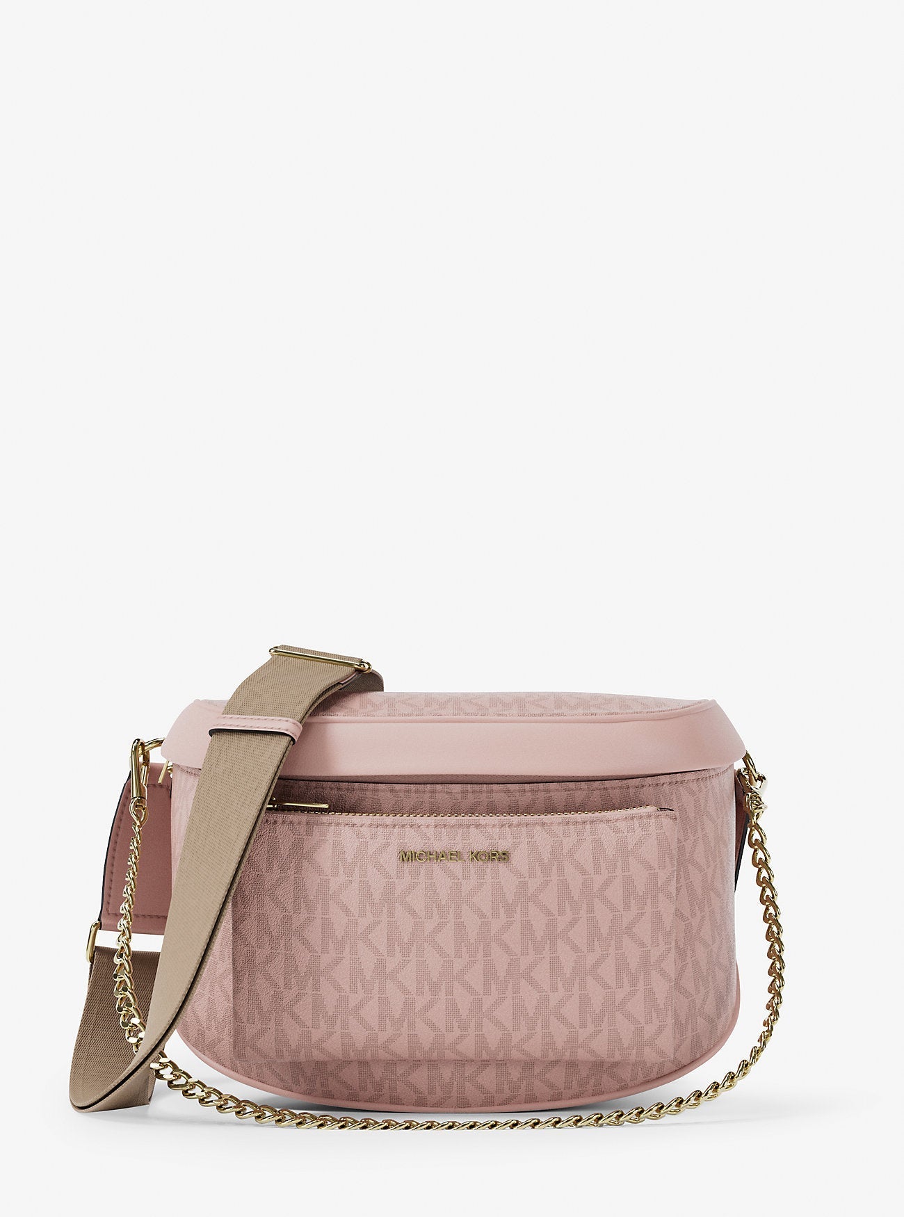 Michael Kors Slater Medium Signature Logo Sling Pack Powder Blush