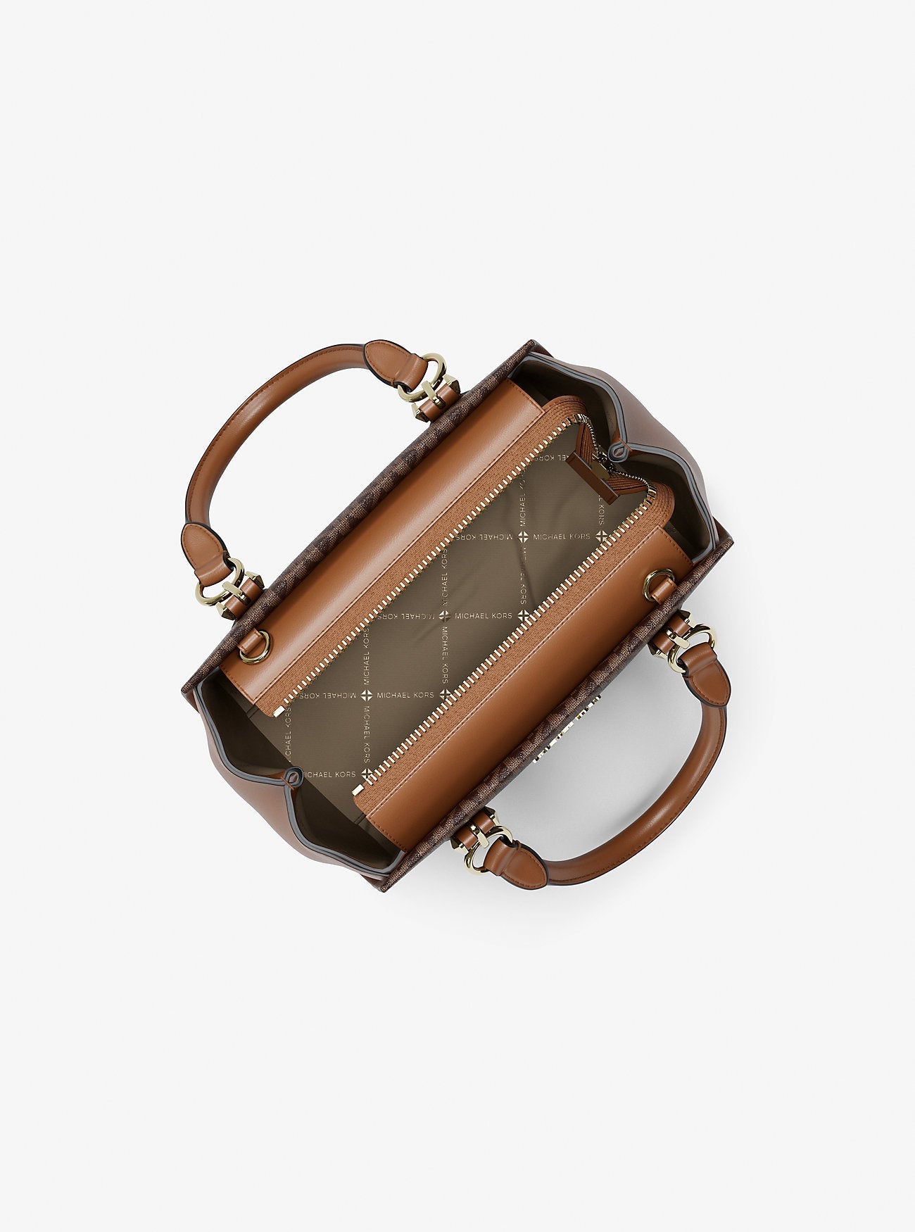 Marilyn Small Signature Logo Messenger Bag Brown Brown