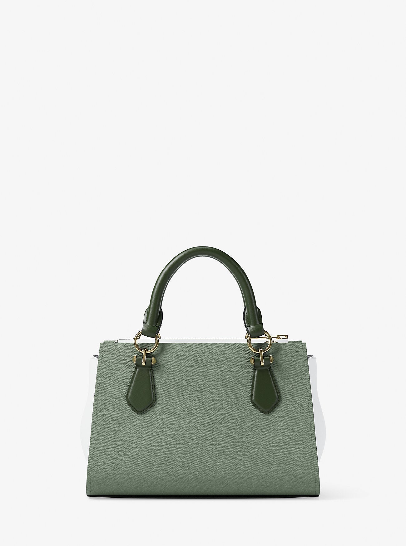 Marilyn Small Color-Block Saffiano Leather Messenger Bag Moss Multi Moss Multi