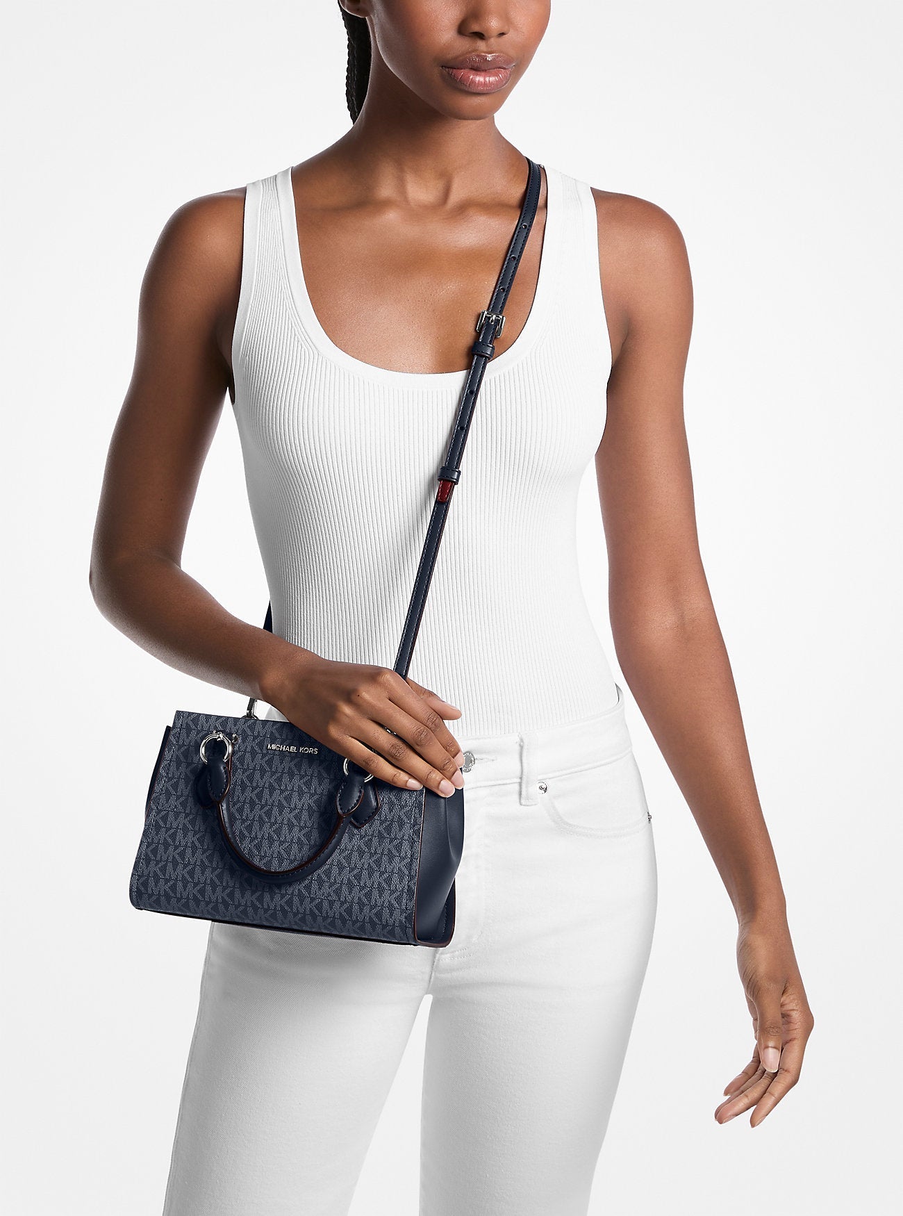 Marilyn Small Signature Logo Messenger Bag Admiral Admiral