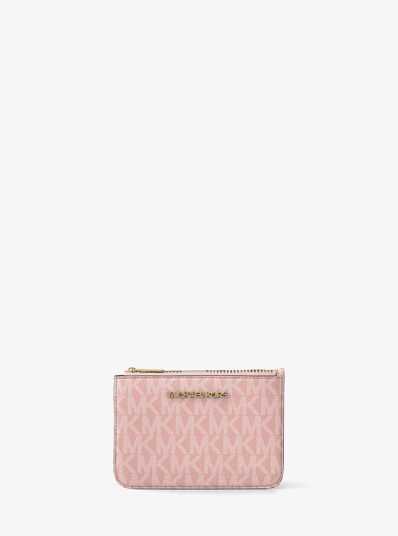 Michael Kors Jet Set Travel Small Signature Logo Coin Purse Pwd Blsh Mlt