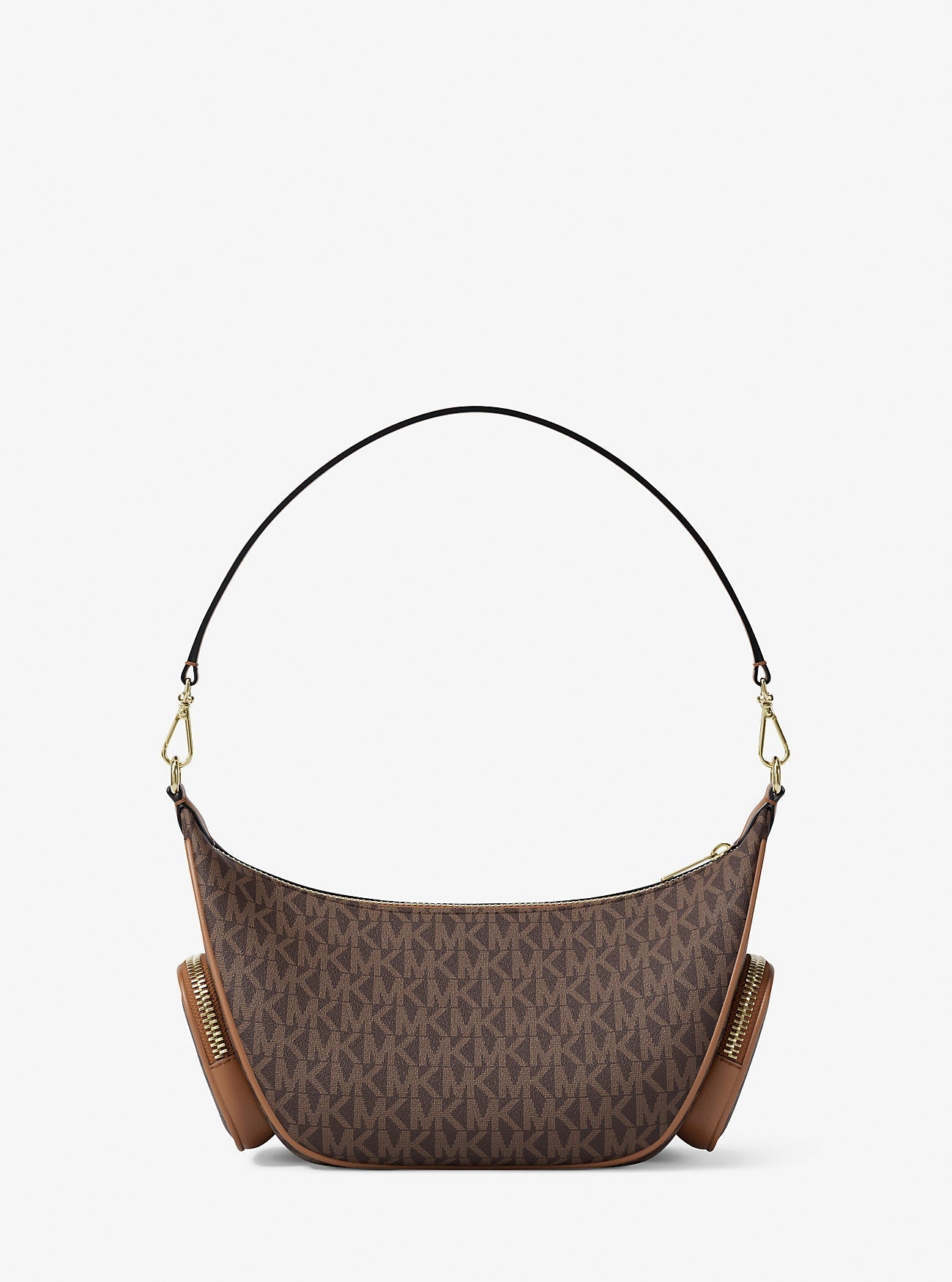 Merritt Small Signature Logo Convertible Shoulder Bag Brown Brown