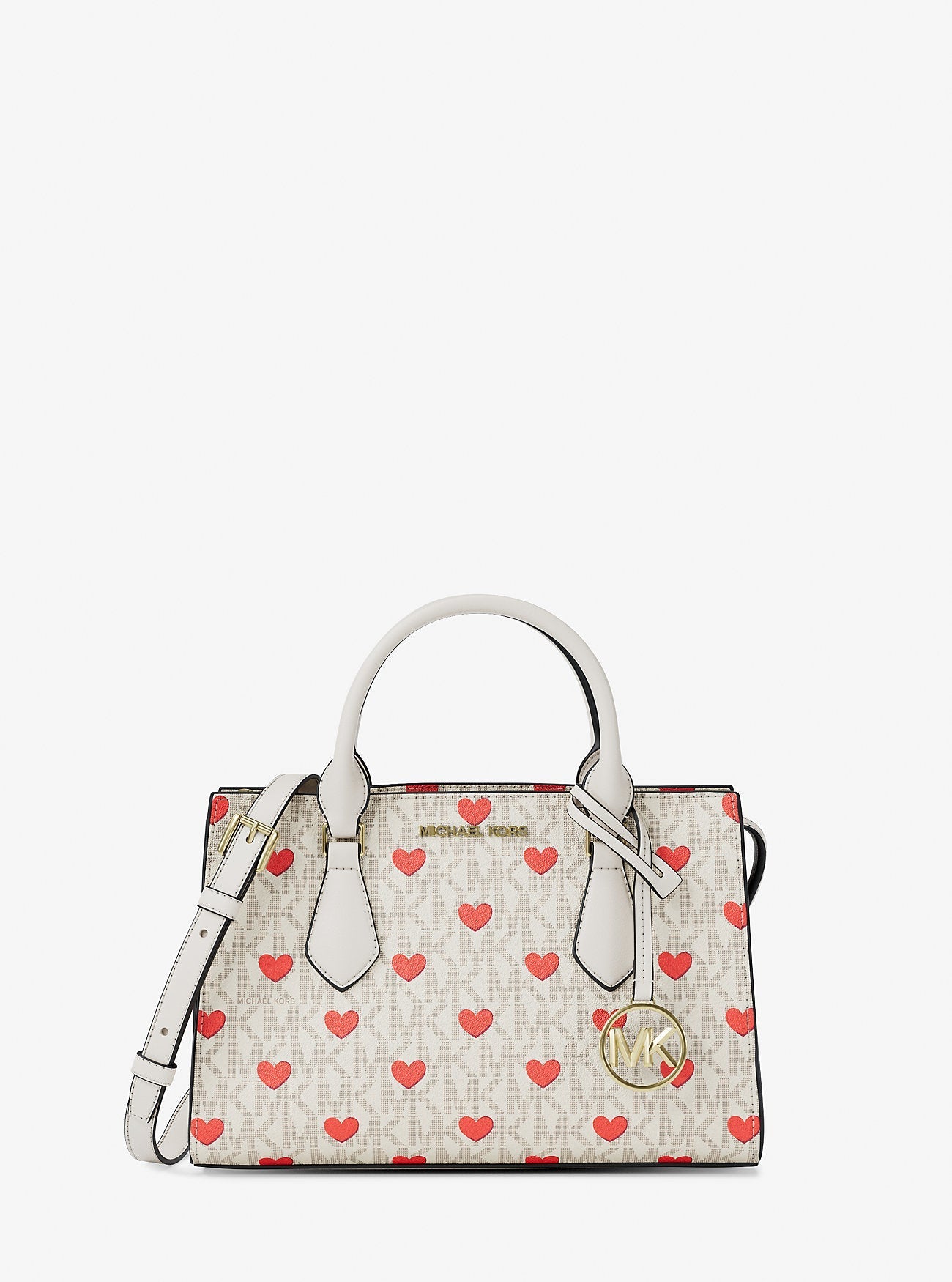 Michael Kors Sheila Small Embellished Signature Logo Satchel Lt Crm Multi