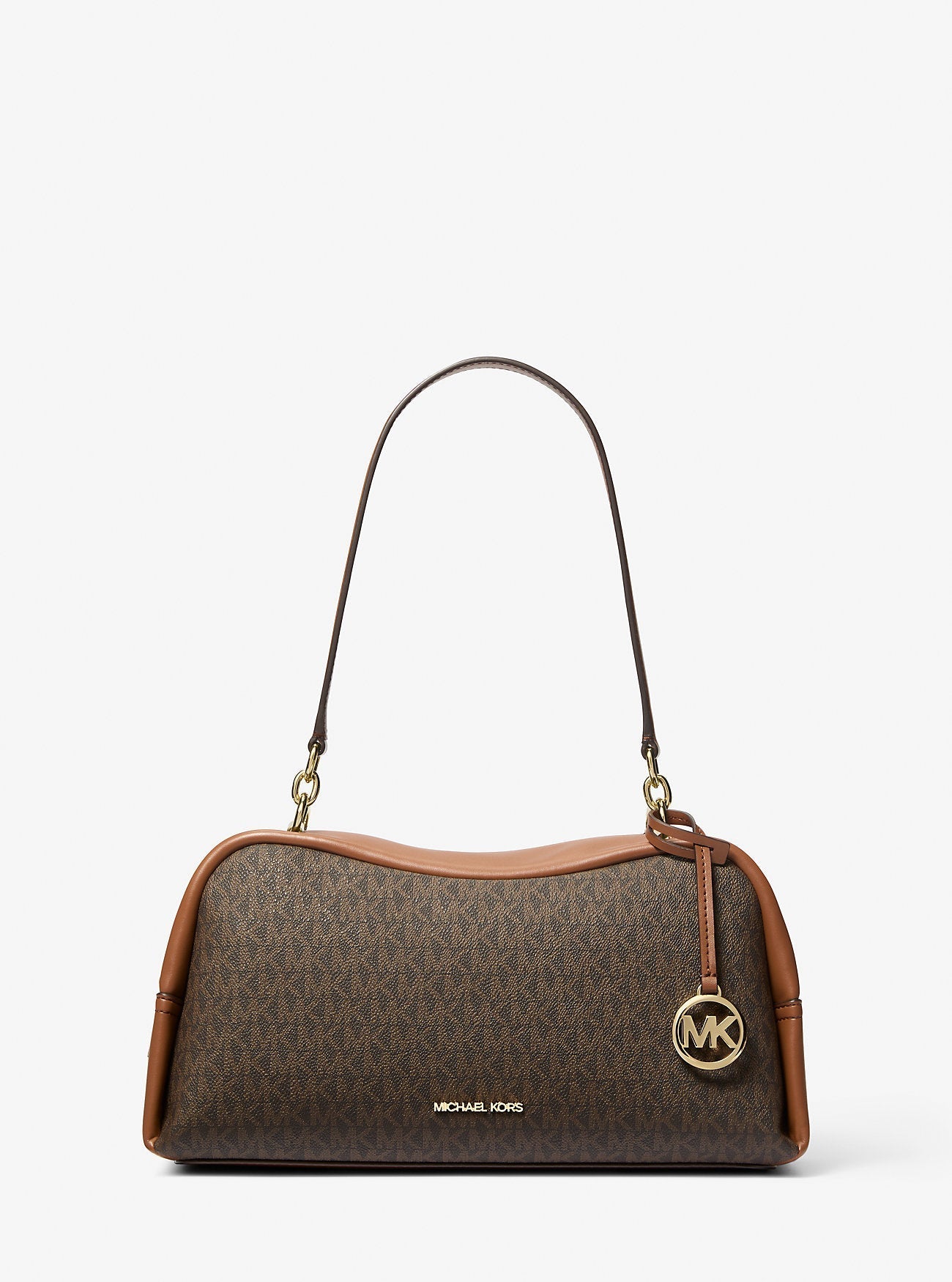Cecily Medium Signature Logo Shoulder Bag Brown Brown