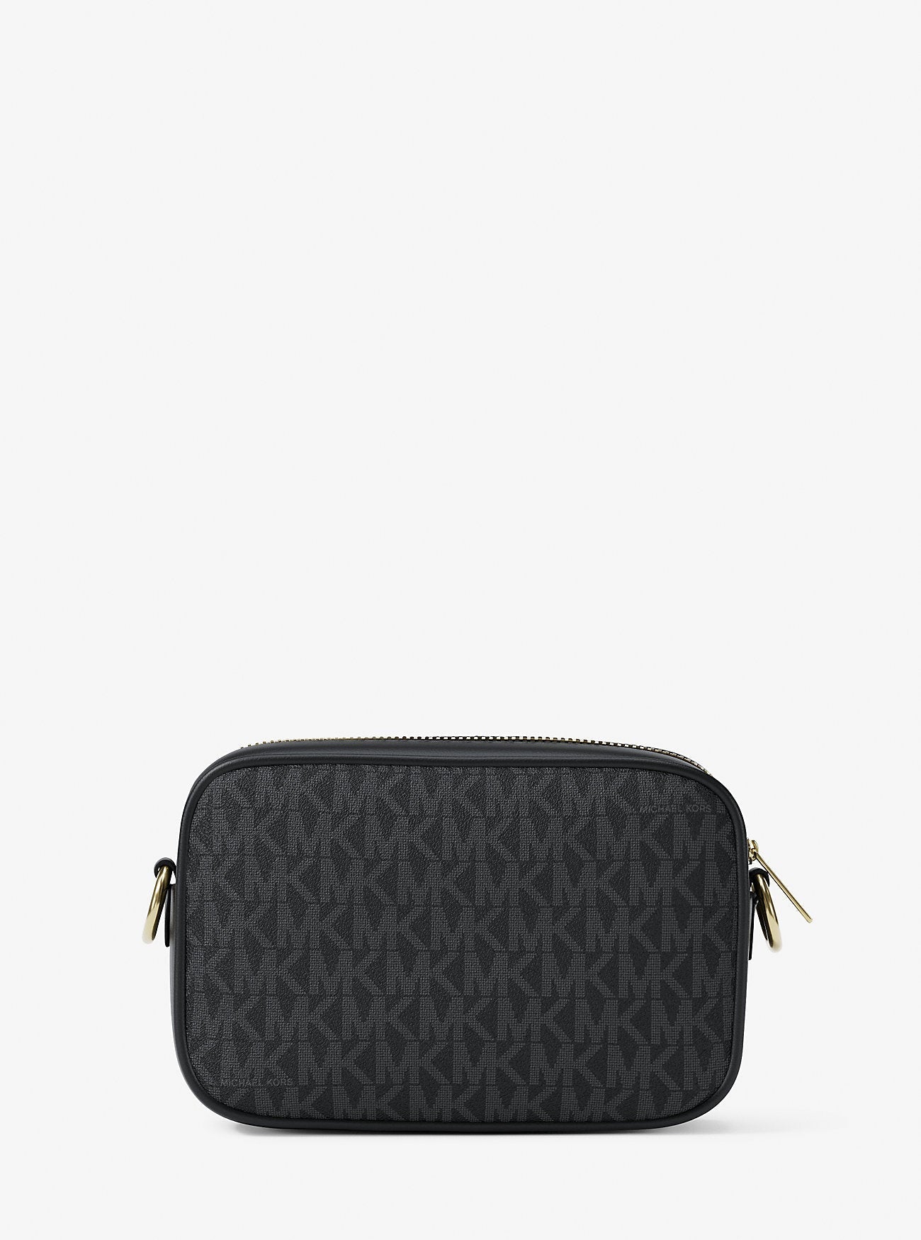 Jet Set Small Signature Logo Camera Crossbody Bag Black Black