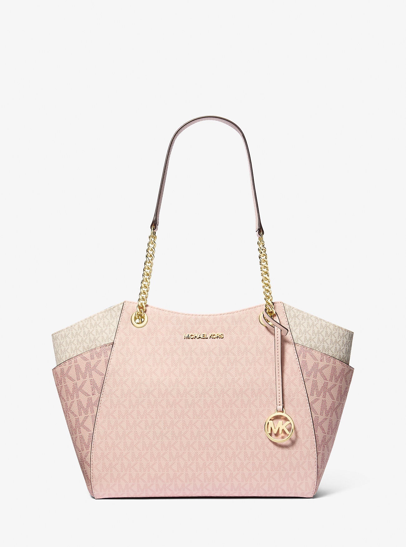 Jet Set Large Color-Block Signature Logo Tote Bag Pwd Blsh Mlt Pwd Blsh Mlt