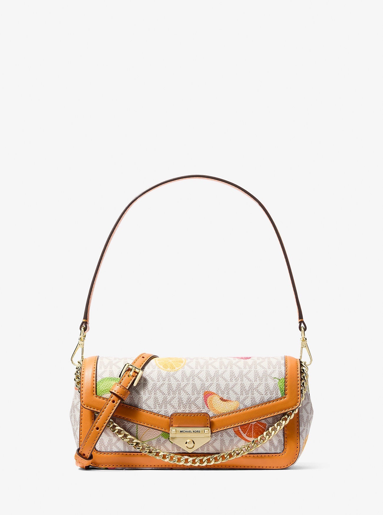 Soho Small Printed Signature Logo Convertible Crossbody Bag Rad Ornge Ml Rad Ornge Ml