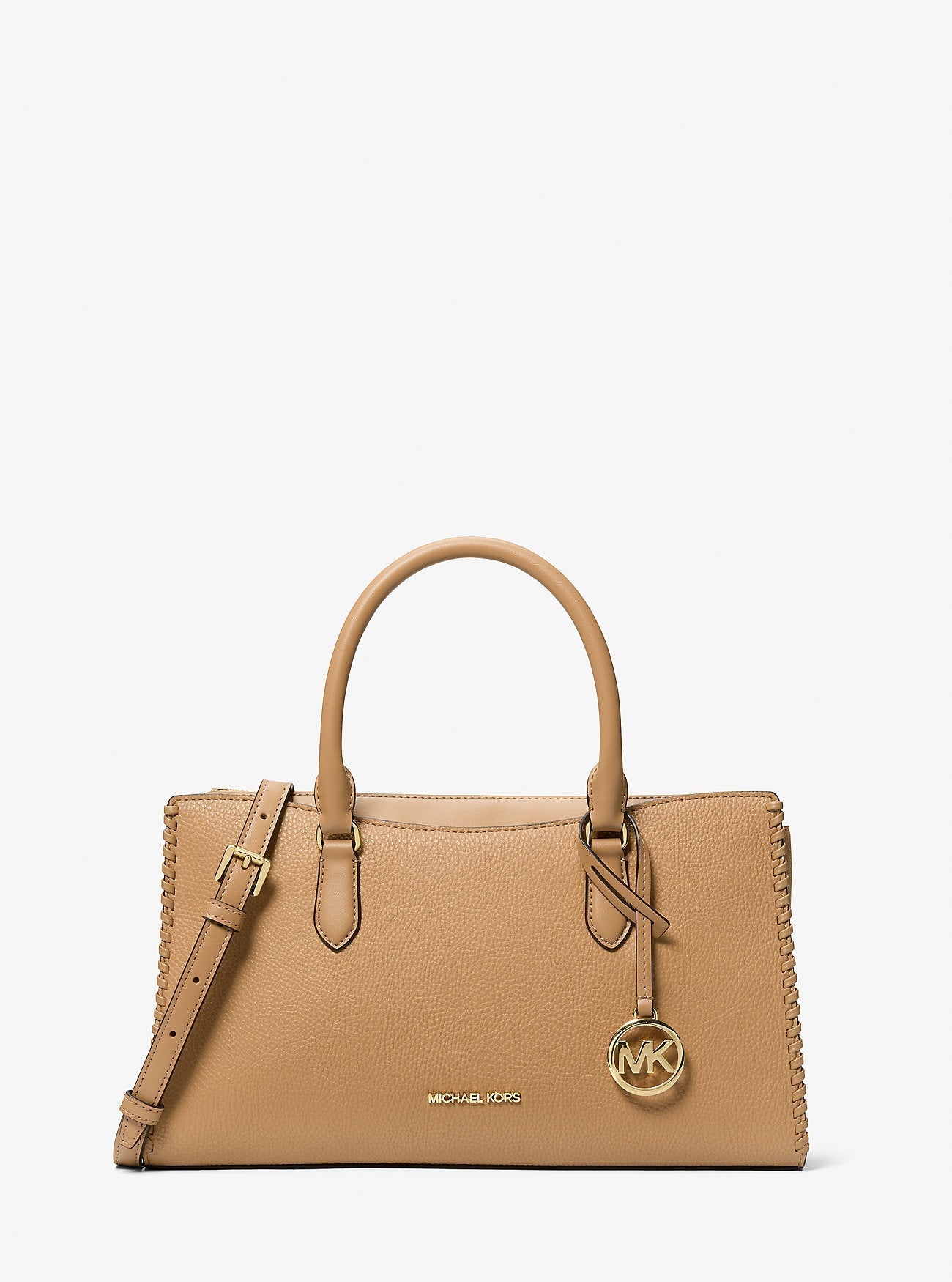 Michael Kors Arden Medium Satchel Camel