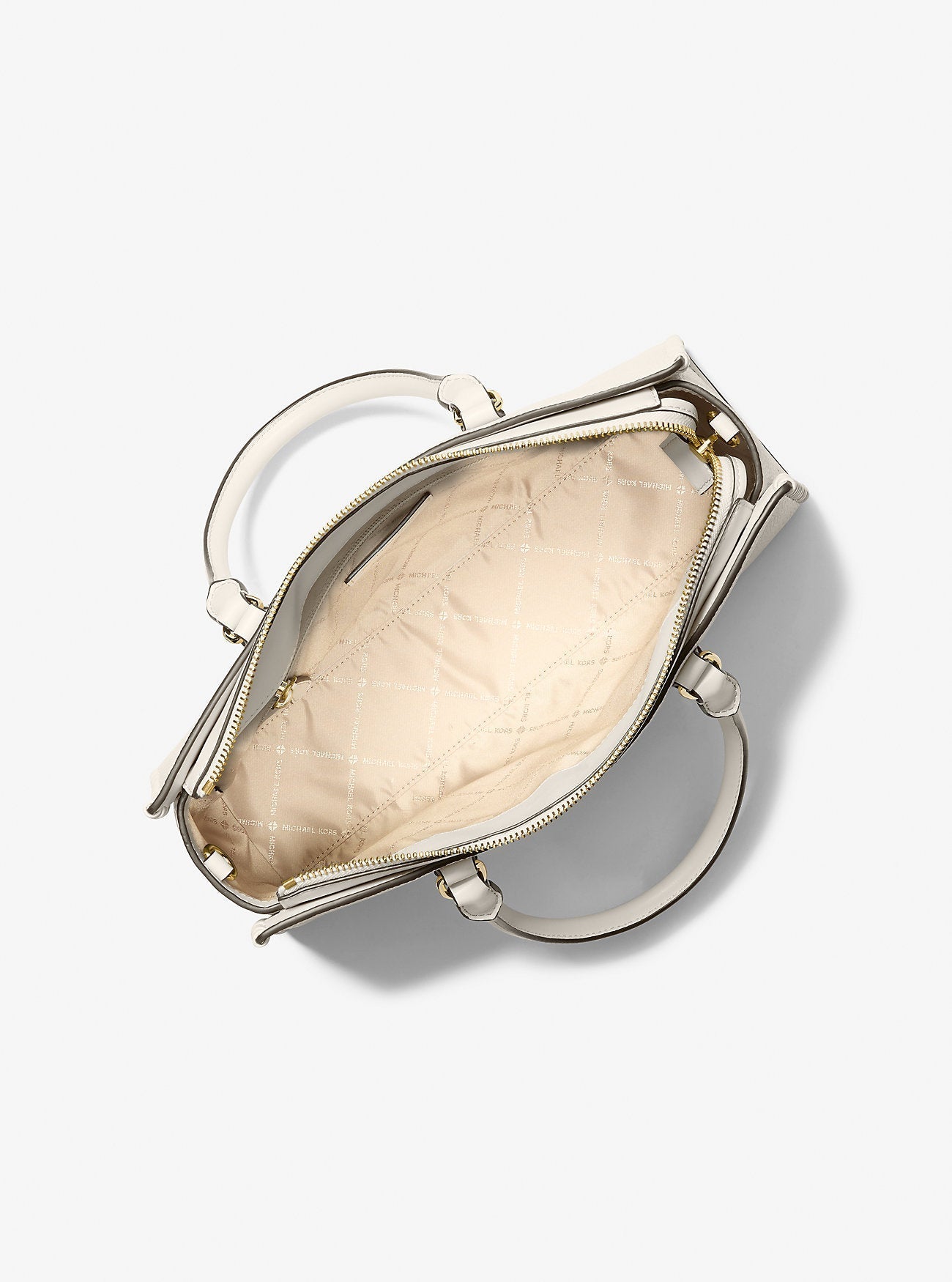 Michael Kors Arden Medium Satchel Lt Cream