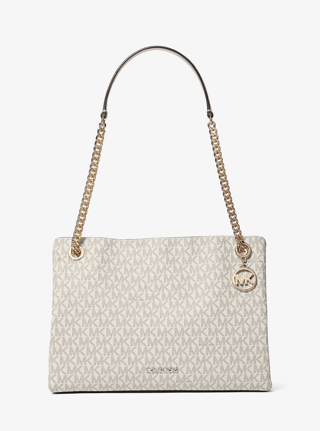 Michael Kors Christina Medium Signature Logo Messenger Bag Lt Crm Multi