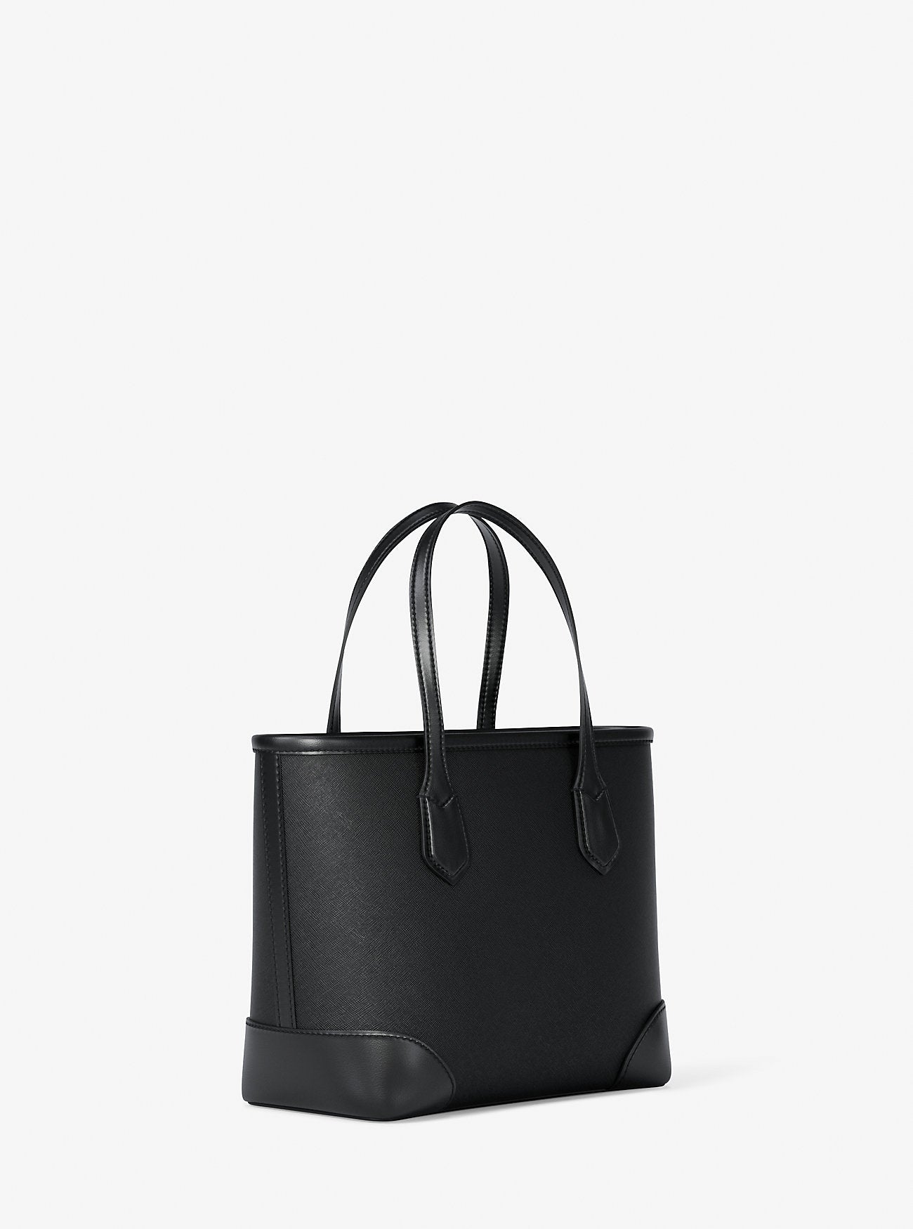 Eva Extra-Small Saffiano Leather Convertible Tote Bag Black Black