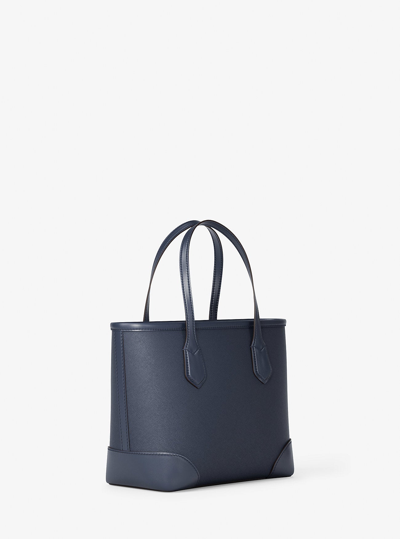 Eva Extra-Small Saffiano Leather Convertible Tote Bag Navy Navy