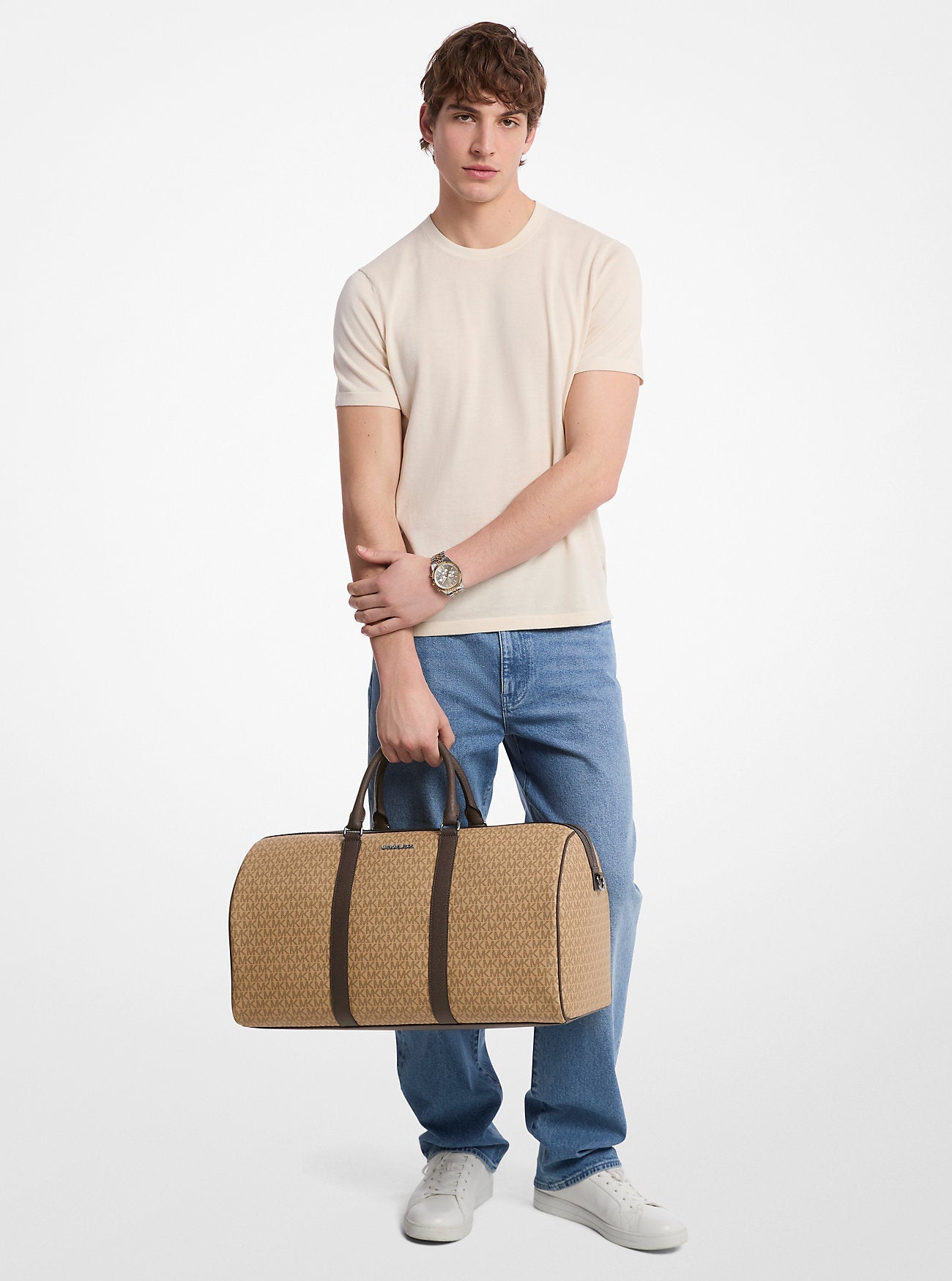 Harrison Logo Weekender Bag Camel Camel