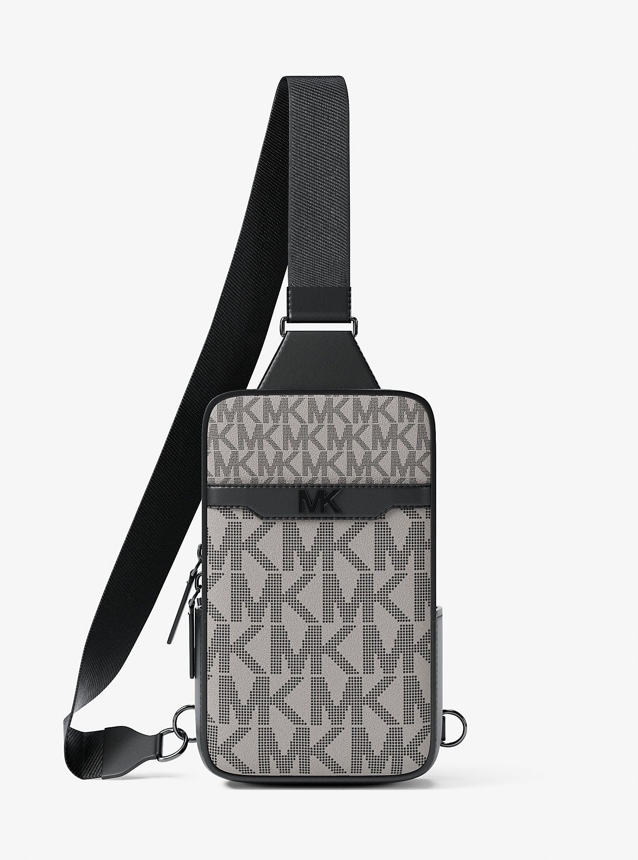 Michael Kors Cooper Small Signature Logo Sling Pack Pg-Blk Mul