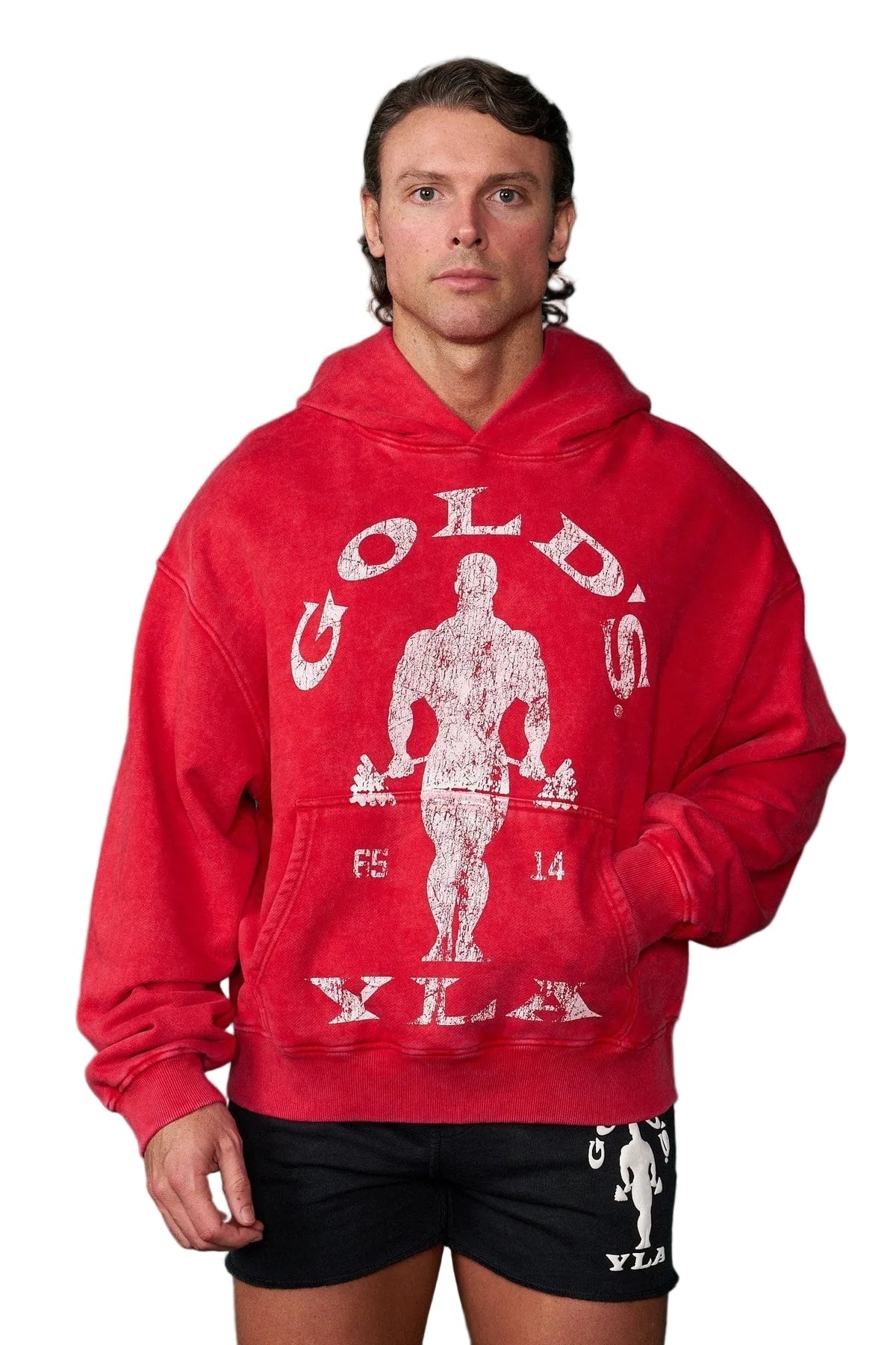 5161 - Golds Gym Classic Pullovers Red Wash - Unmatched Kicks-YOUNG LA