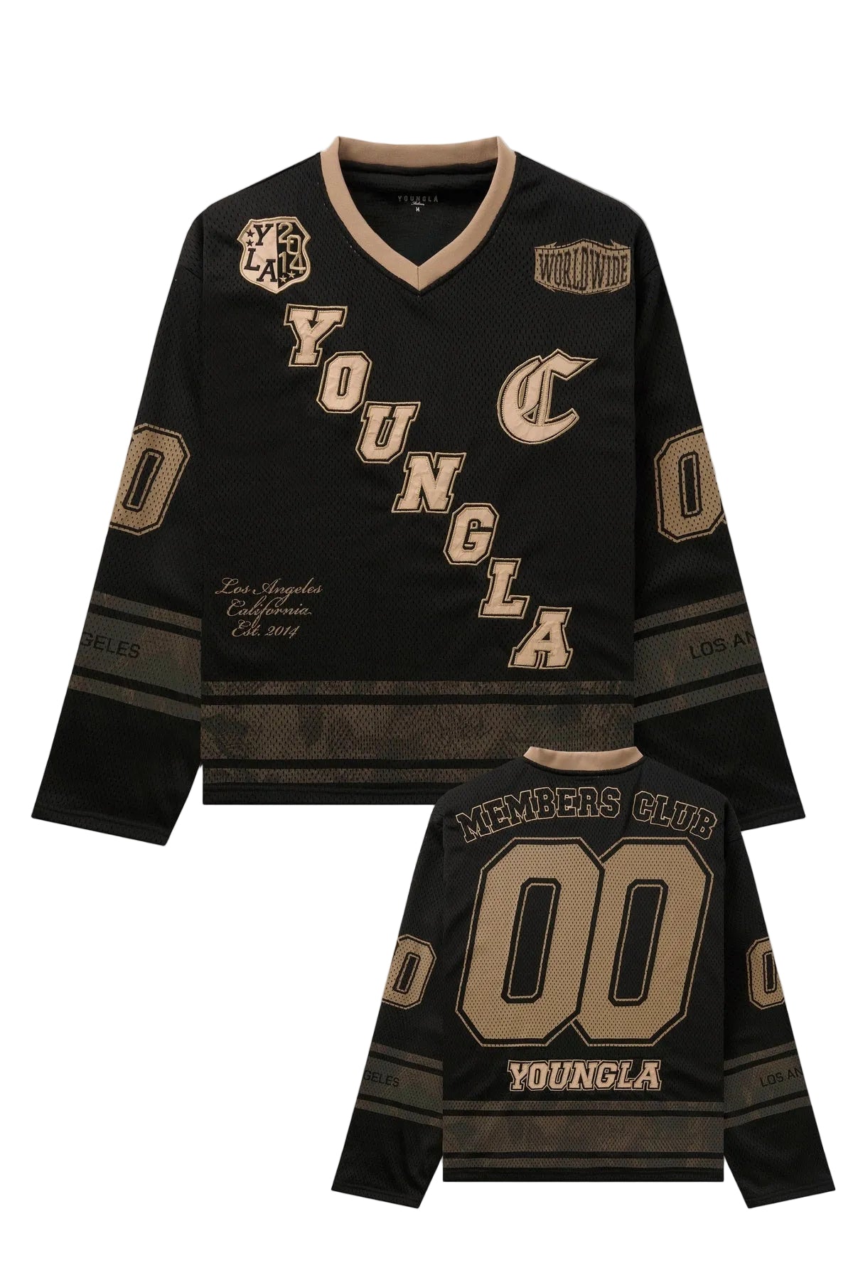 8056 - Southside Hockey Jersey Black/Tree Camo - Unmatched Kicks - YOUNG LA