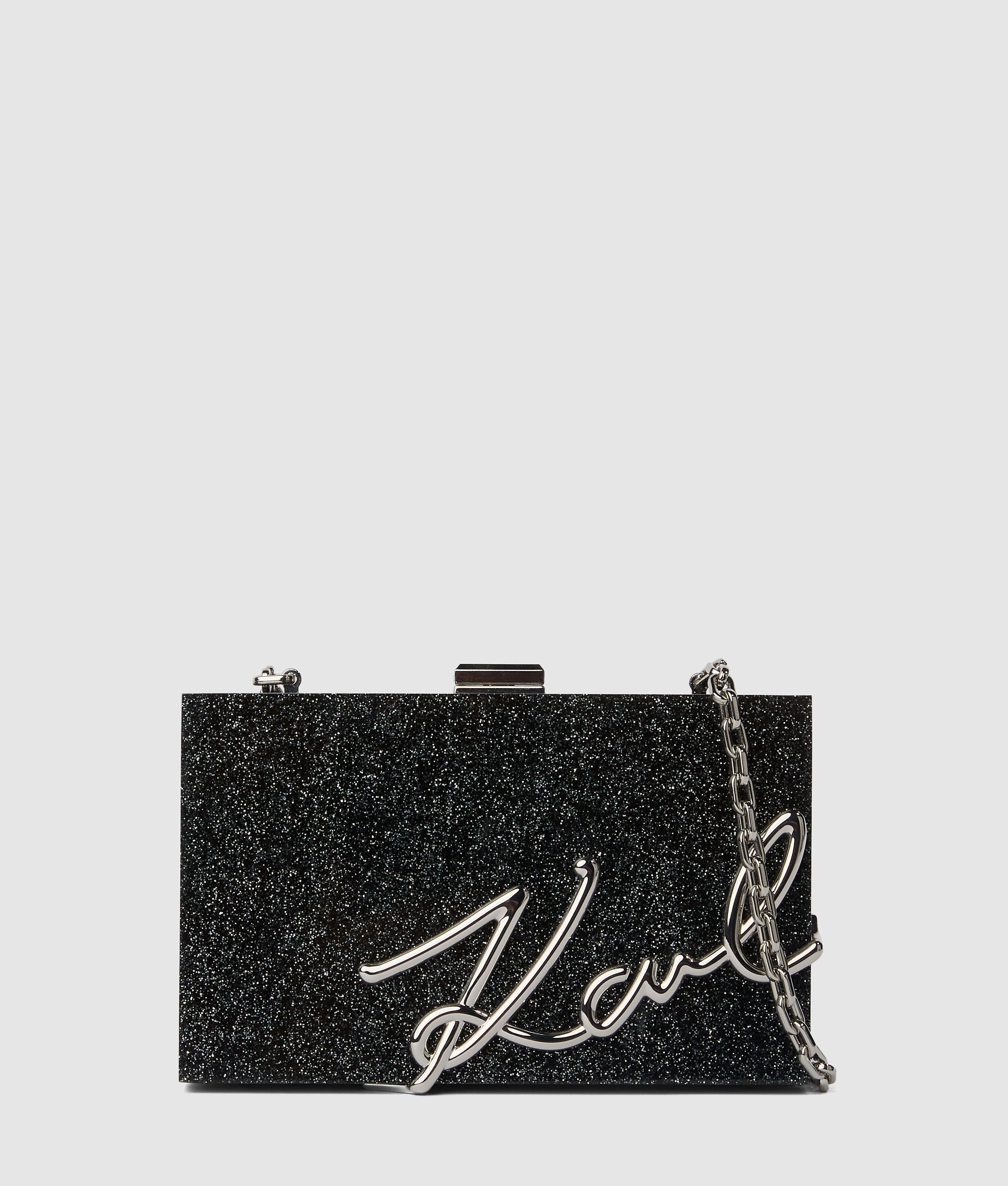 KarlLagerfeld Ksoirée Clutch Black Embellishment