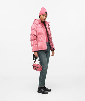 KarlLagerfeld Logo Shiny Shoulder Bag Black