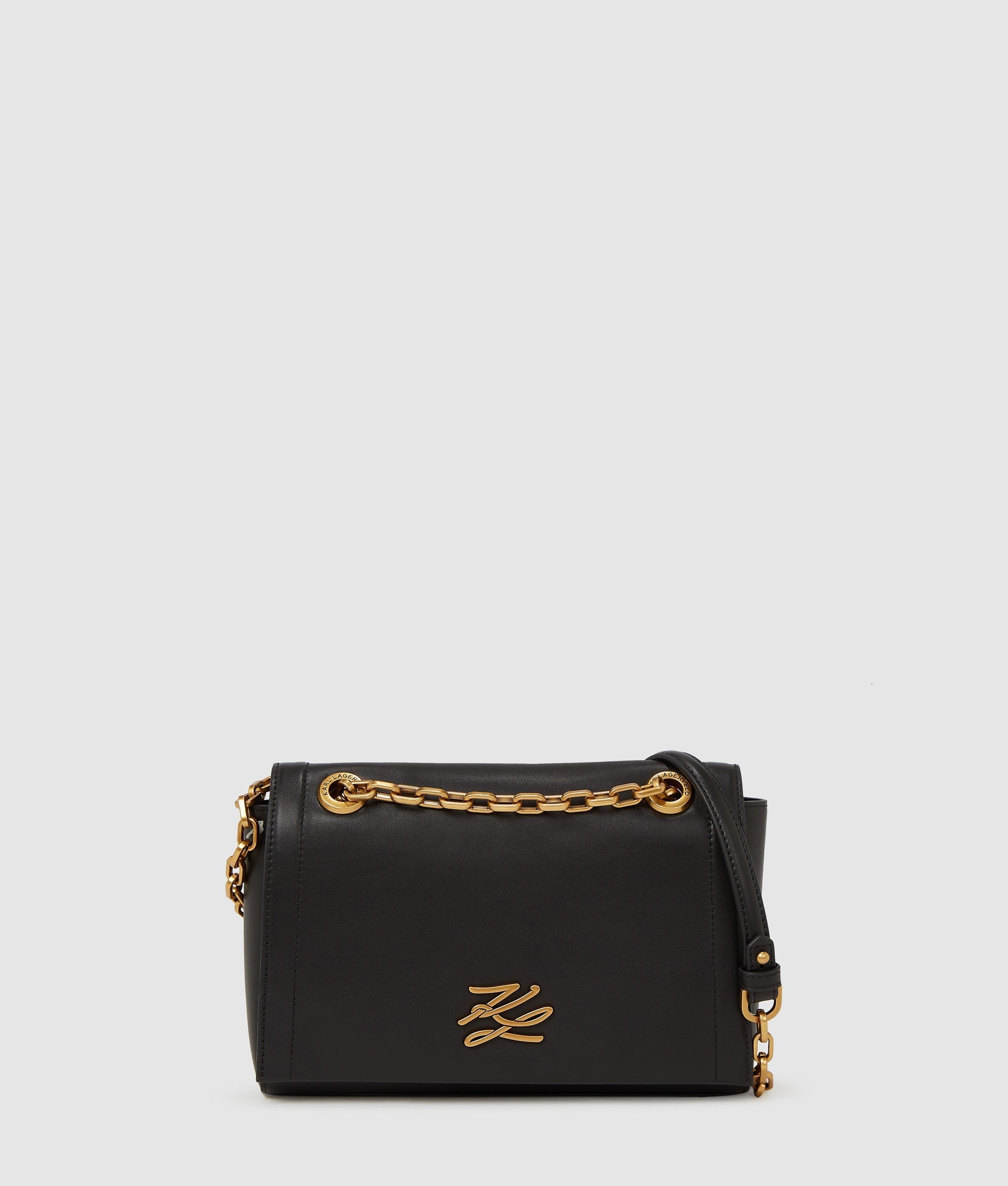 KarlLagerfeld Kautograph Shoulder Bag Black/Gold