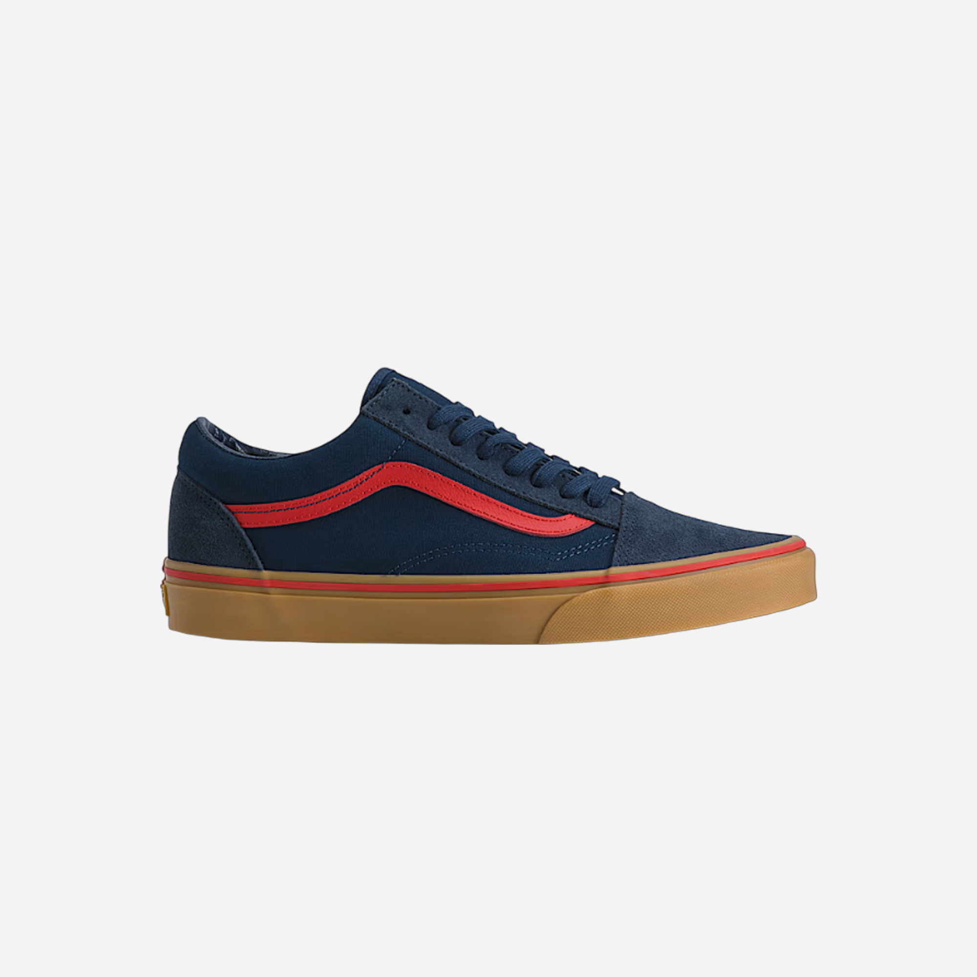 Vans Old Skool Gum Shoe Navy Blue Red