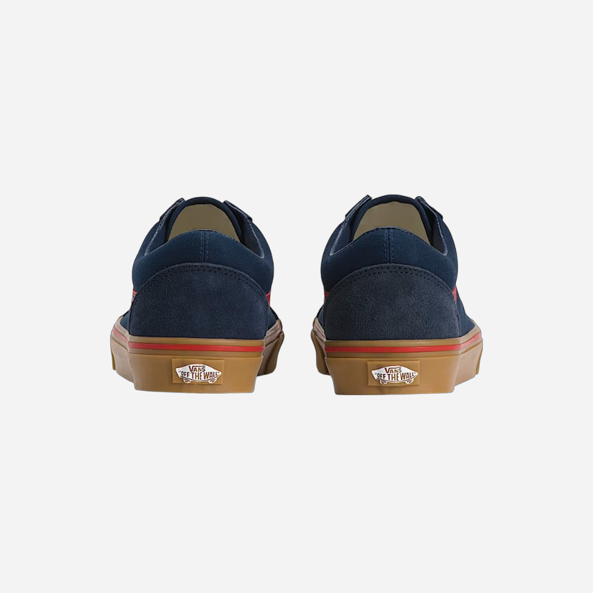 Vans Old Skool Gum Shoe Navy Blue Red