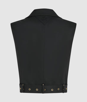 KarlLagerfeld Kautograph Rhinestone Top Handle Bag Black Embellishment