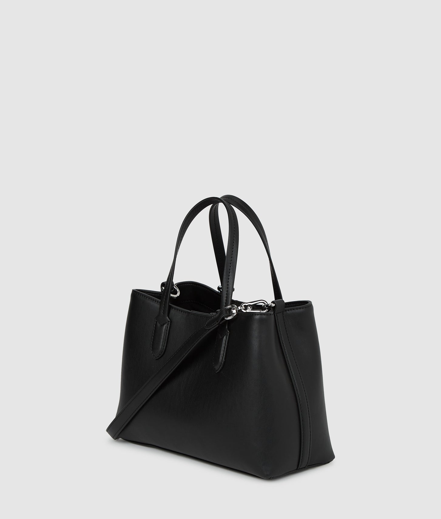 KarlLagerfeld Ikon Smooth Small Tote Bag Black