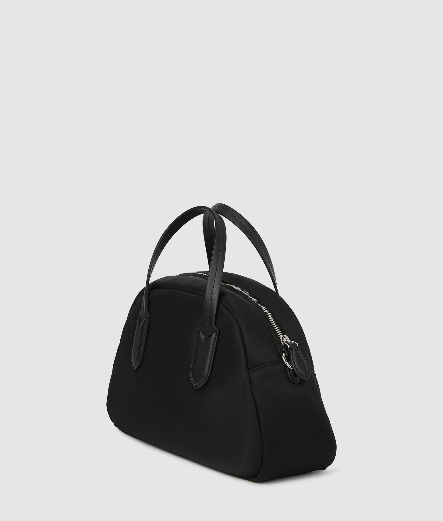 KarlLagerfeld Ikon Nylon Bowling Bag Black