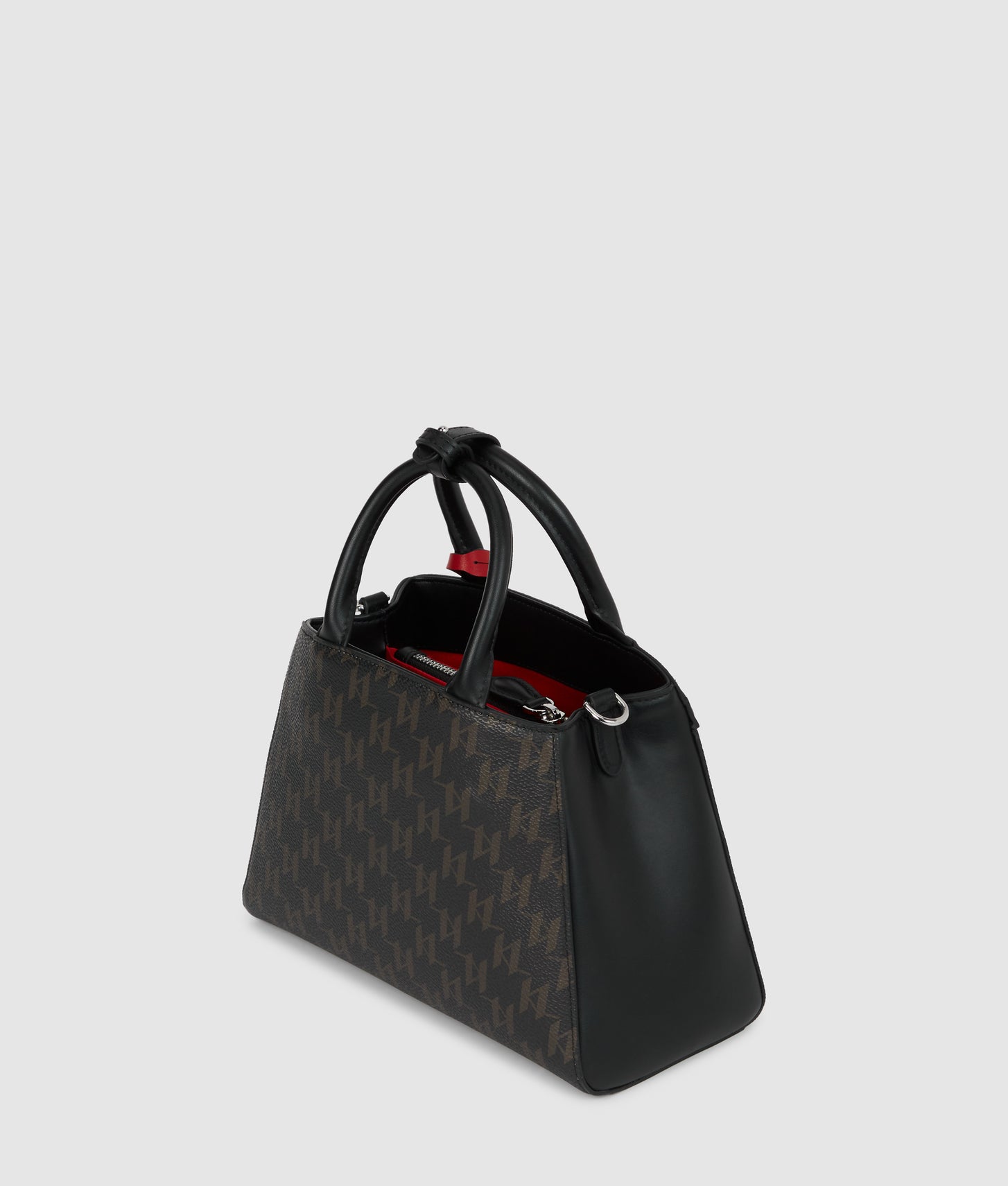 KarlLagerfeld Ikon Monogram Small Tote Bag Brown-Monogram