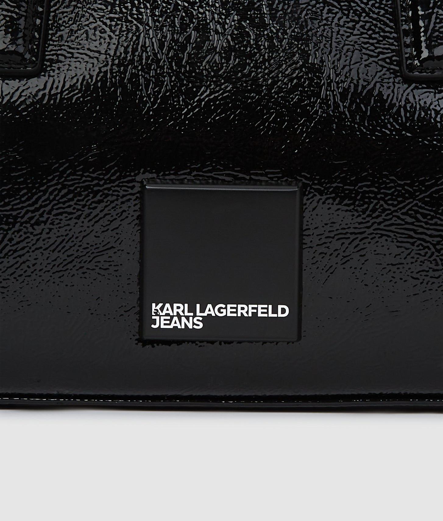 KarlLagerfeld Glossy Bowling Bag Black