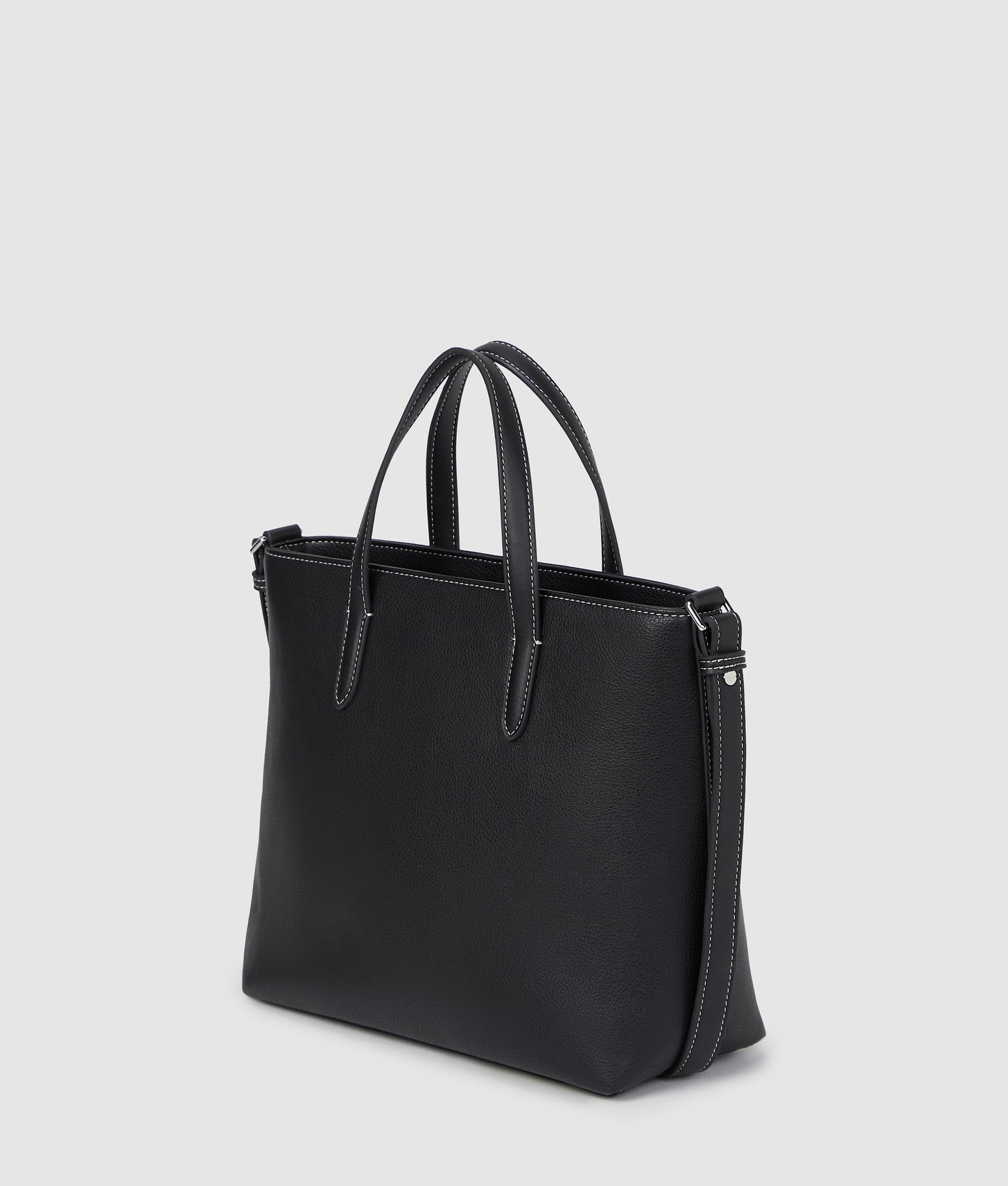 KarlLagerfeld Metal Logo Mini Tote Bag Black