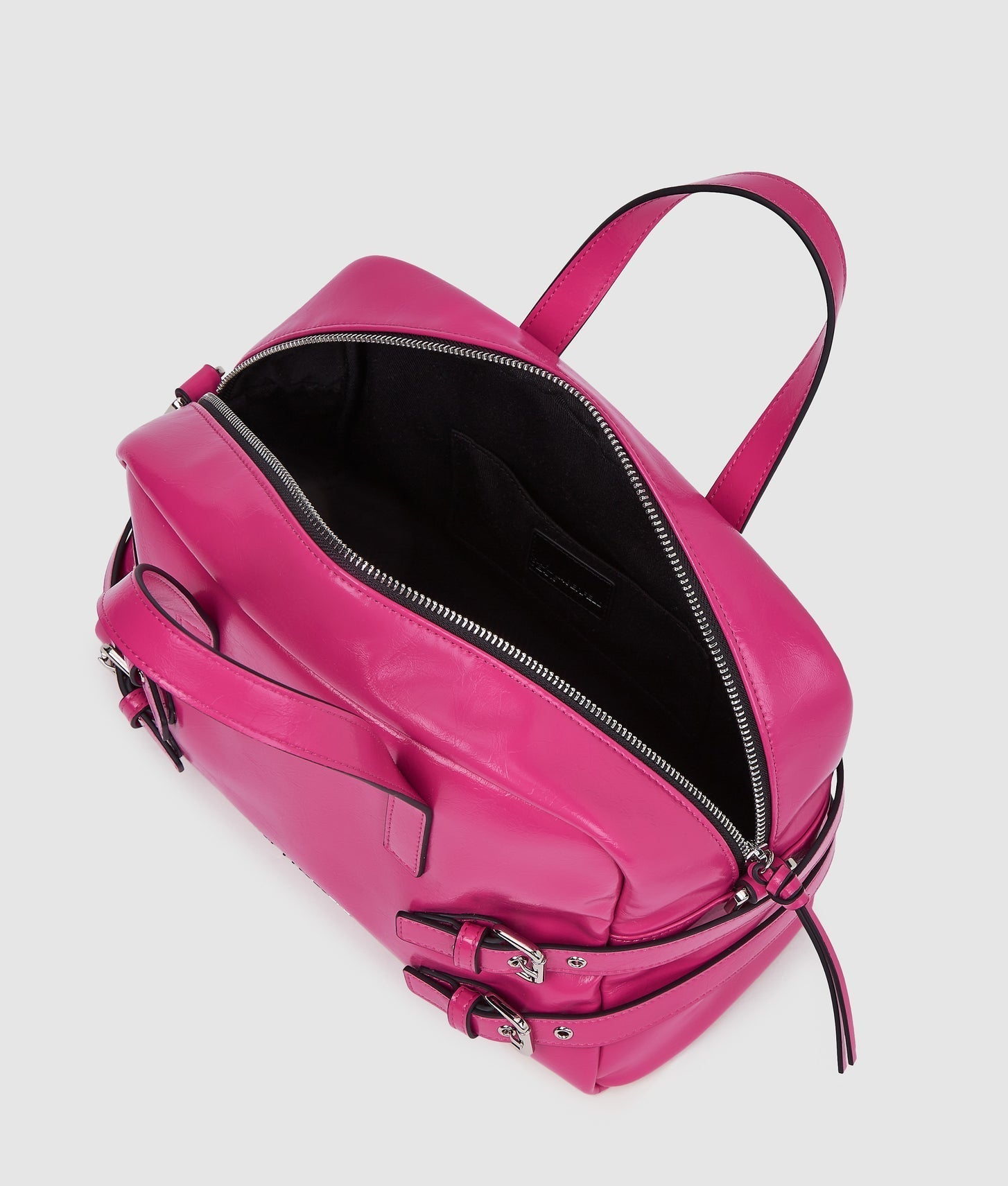 KarlLagerfeld Buckle Bowling Bag Very Berry