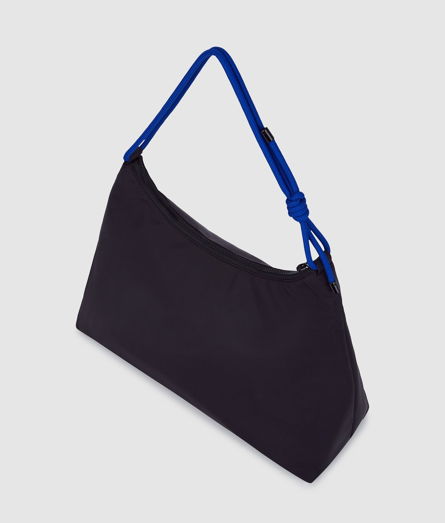 KarlLagerfeld Large Cord Nylon Shoulder Bag Black