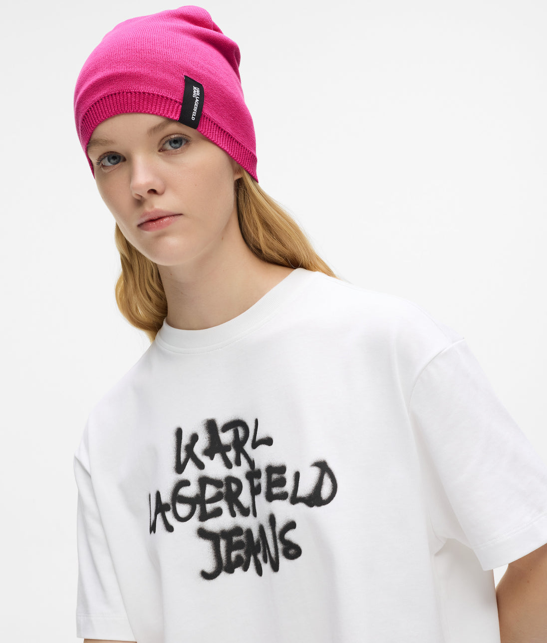 KarlLagerfeld Buckle Bowling Bag Very Berry