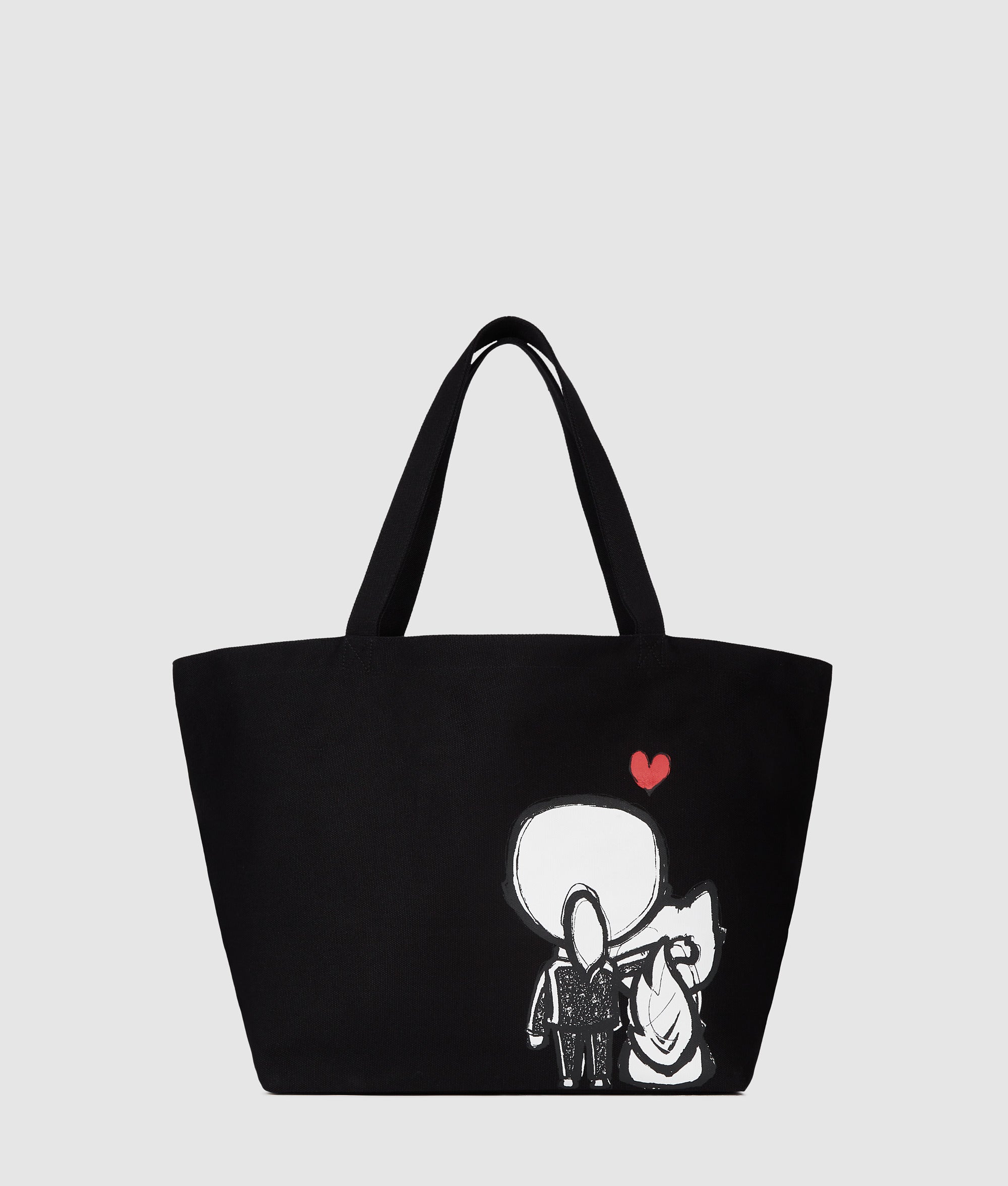KarlLagerfeld Ikon Hearts Shopper Black