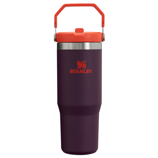 The IceFlow Flip Straw Tumbler | 30 OZ - Stanley Create Plum