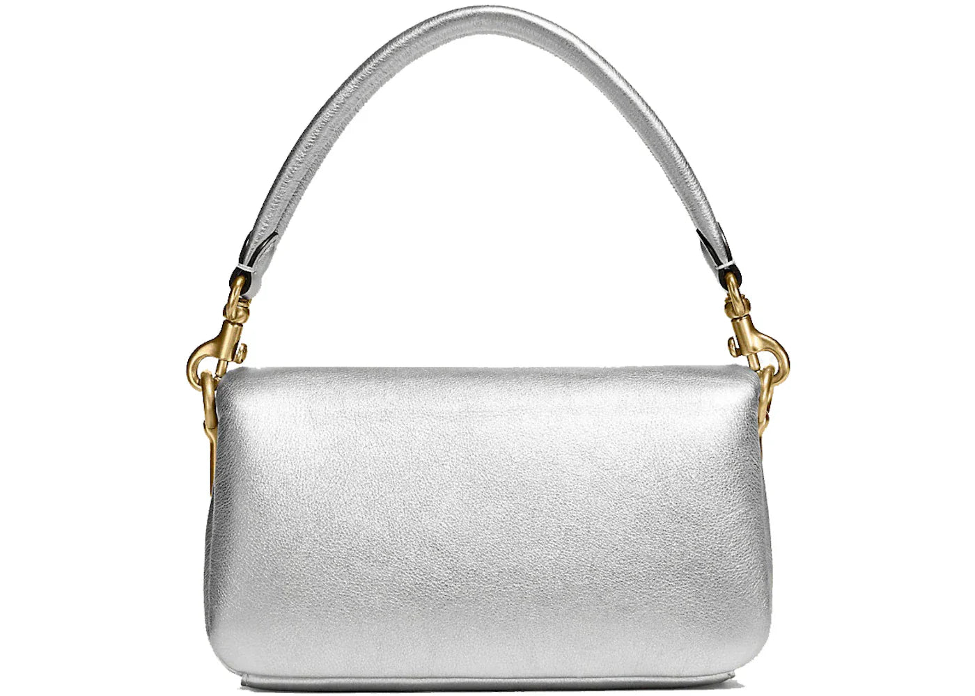Coach Pillow Tabby Shoulder Bag 18 Metallic Silver