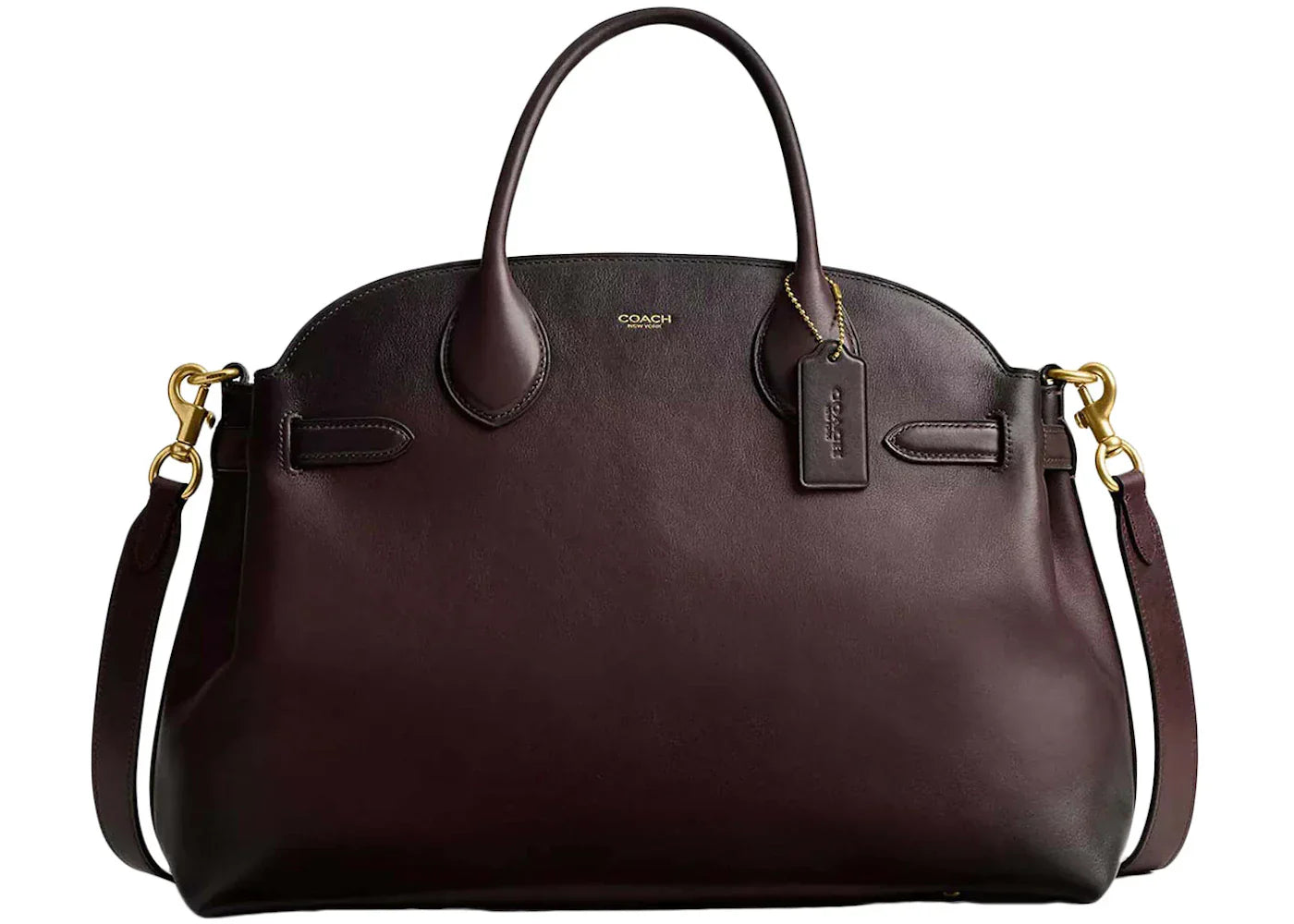 Coach Soft Empire Carryall Bag 40 Brass/Merlot