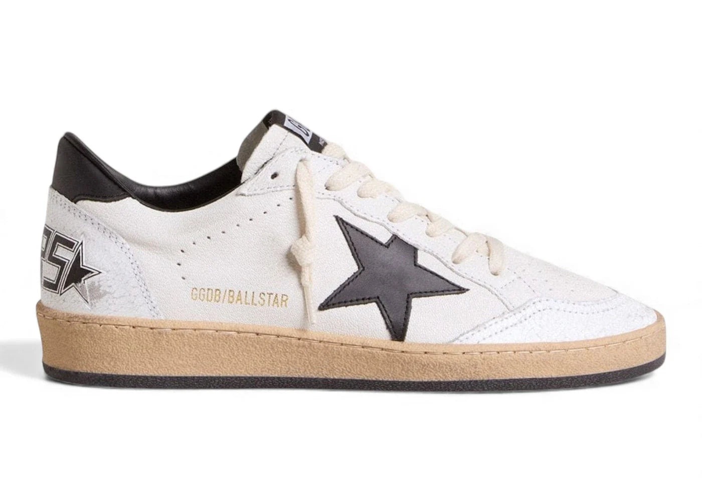 Golden Goose Ball-Star Low White Nappa Black Star (Women'S)