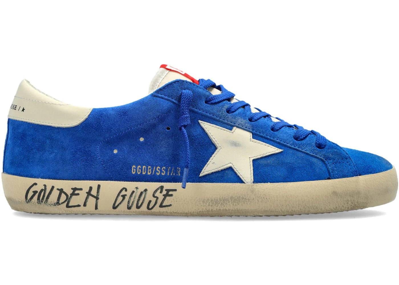 Golden Goose Super-Star Dark Blue Beige White