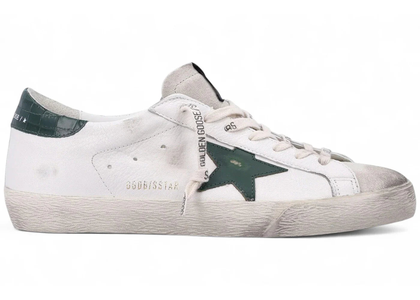 Golden Goose Super-Star White Forest Green