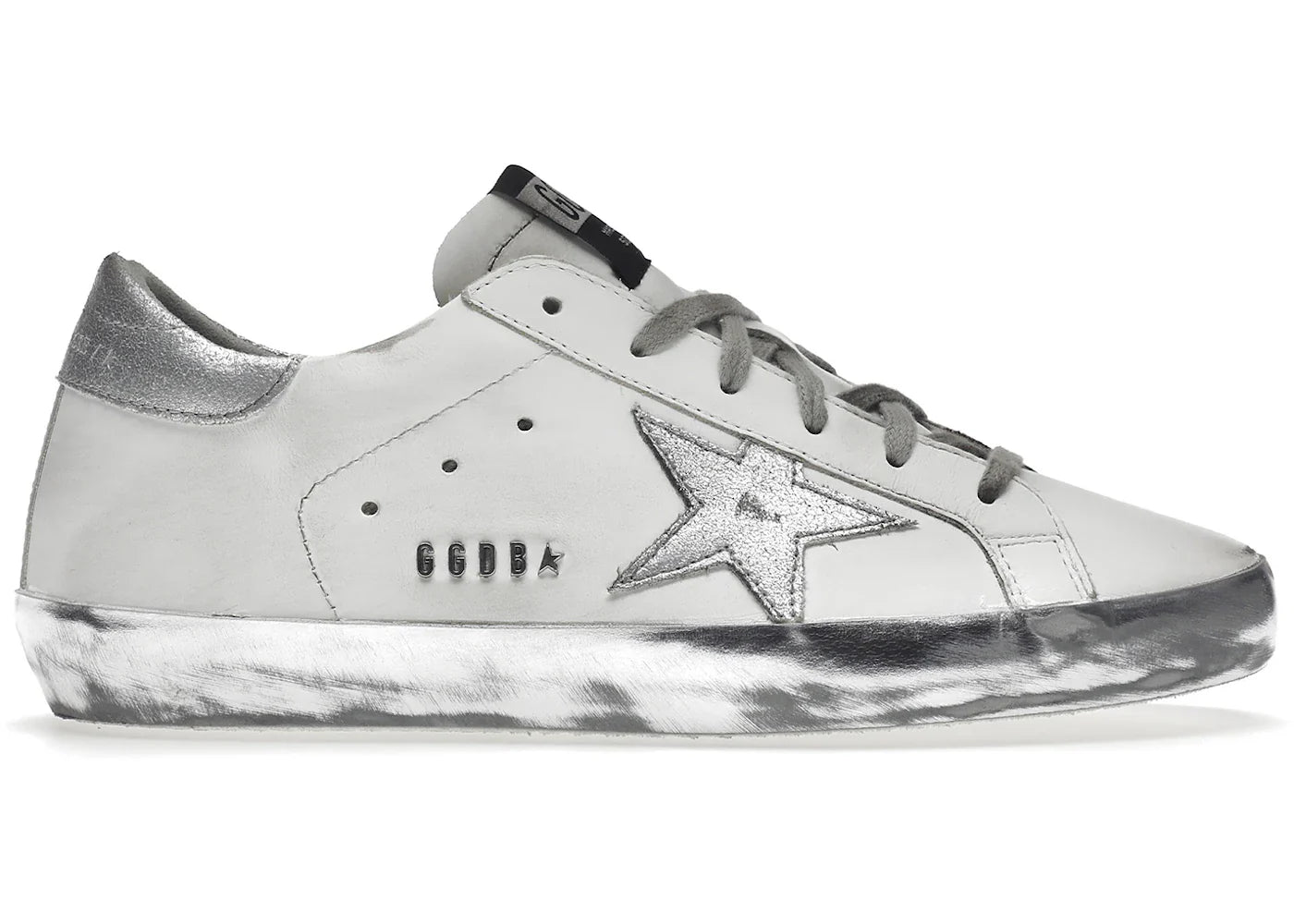 Golden Goose Super-Star White Silver Sparkle (Women'S)