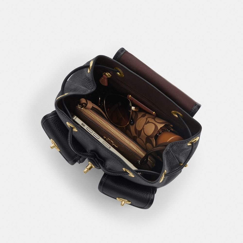 Coach Hadley Backpack Gold Chalk